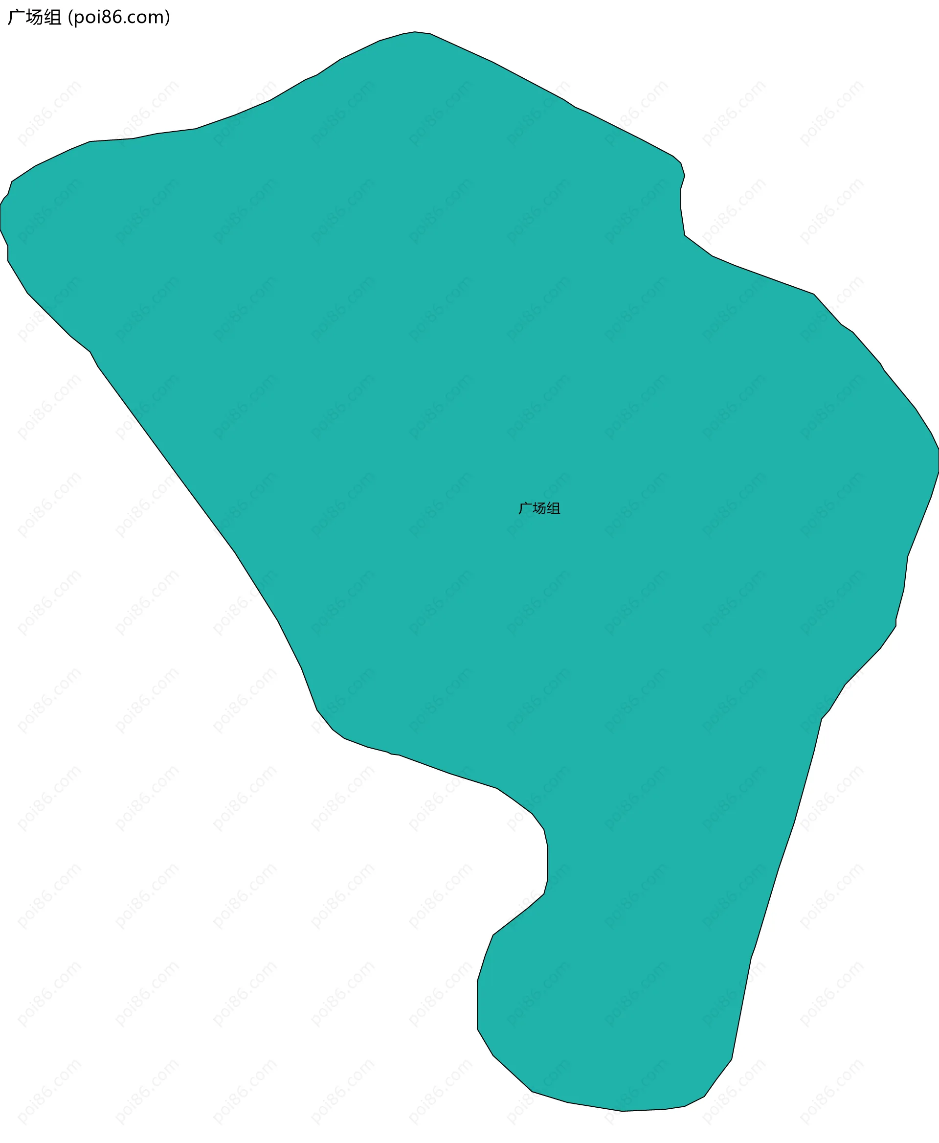 广场组边界地图