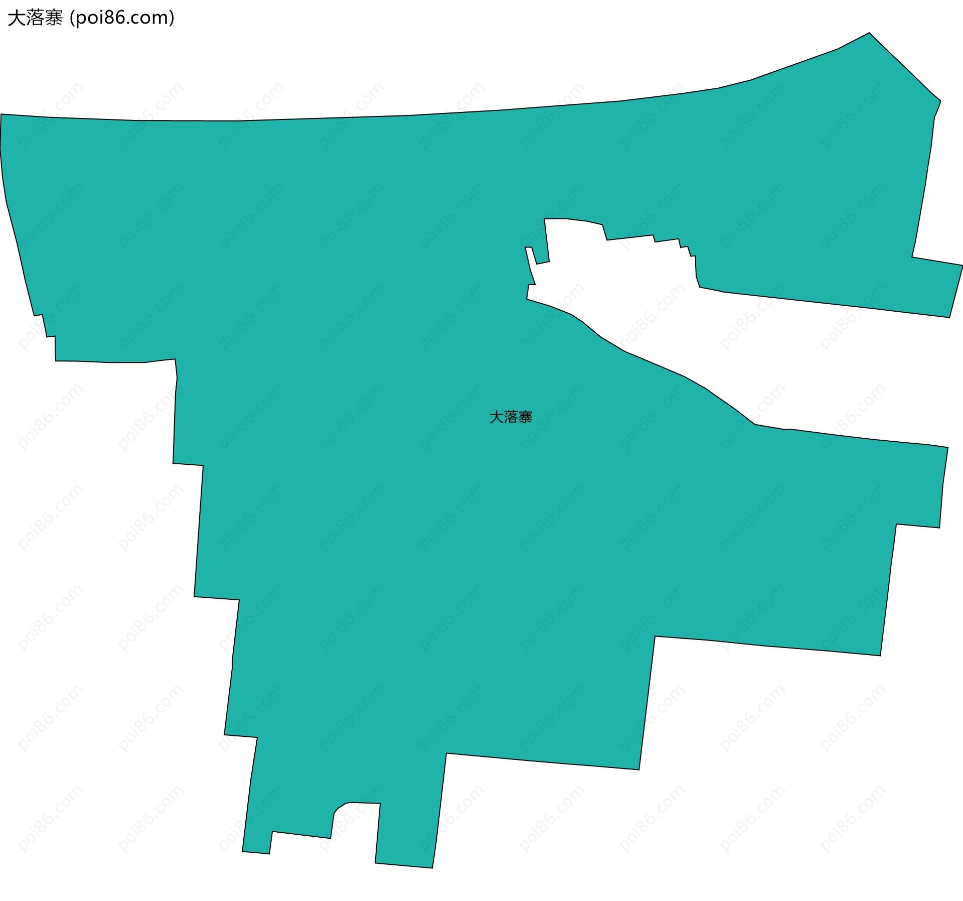 大落寨边界地图
