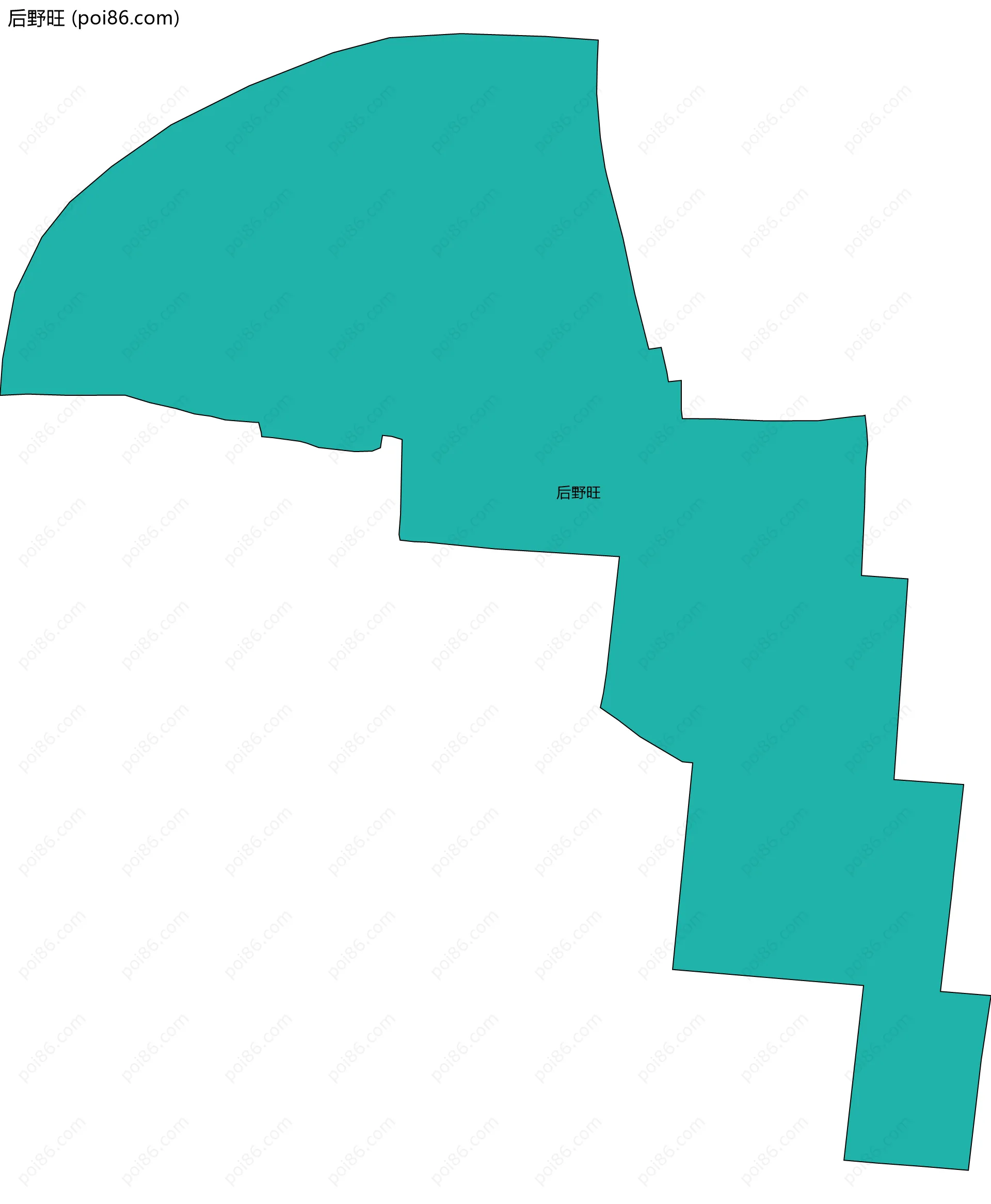 后野旺边界地图