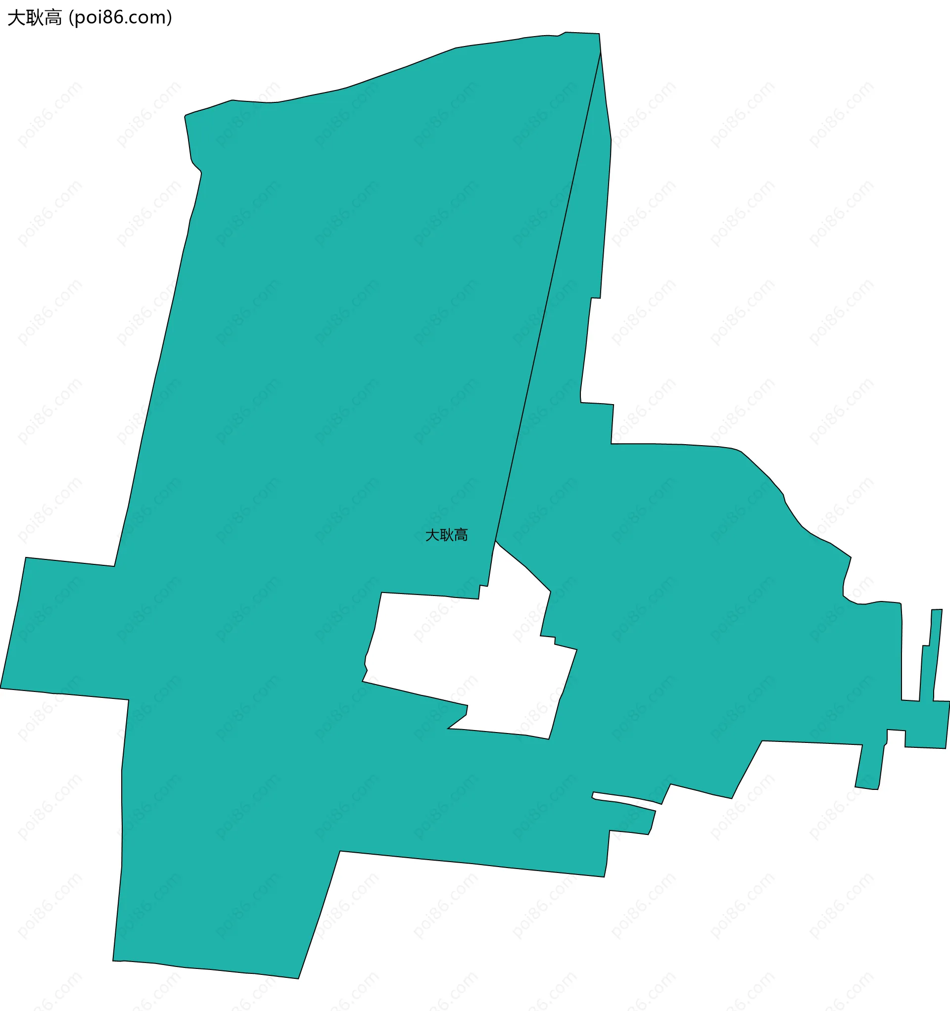 大耿高边界地图