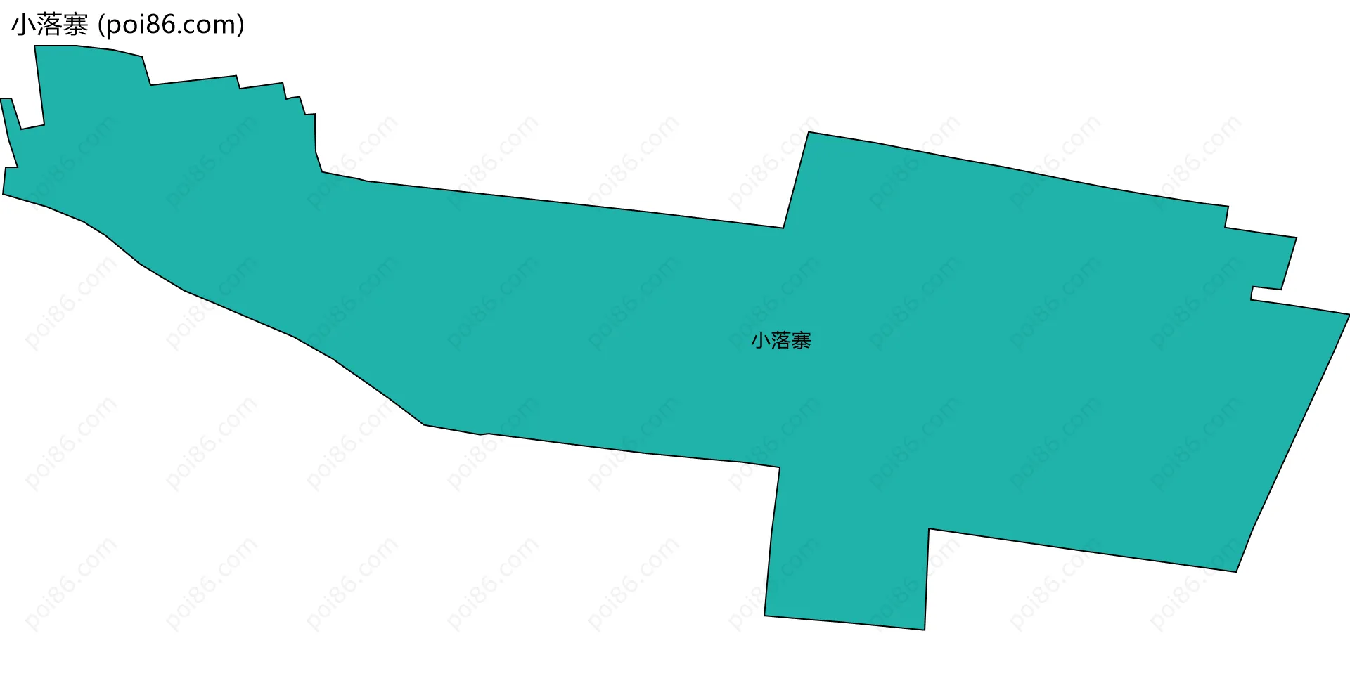 小落寨边界地图