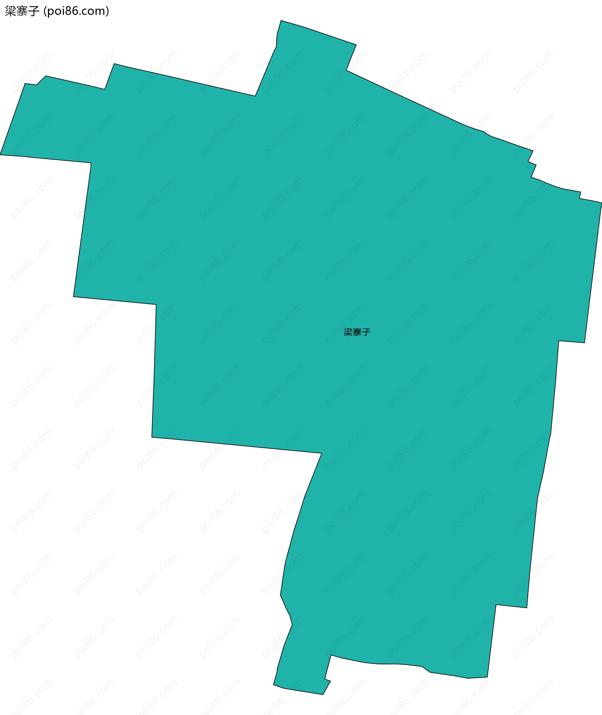 梁寨子边界地图