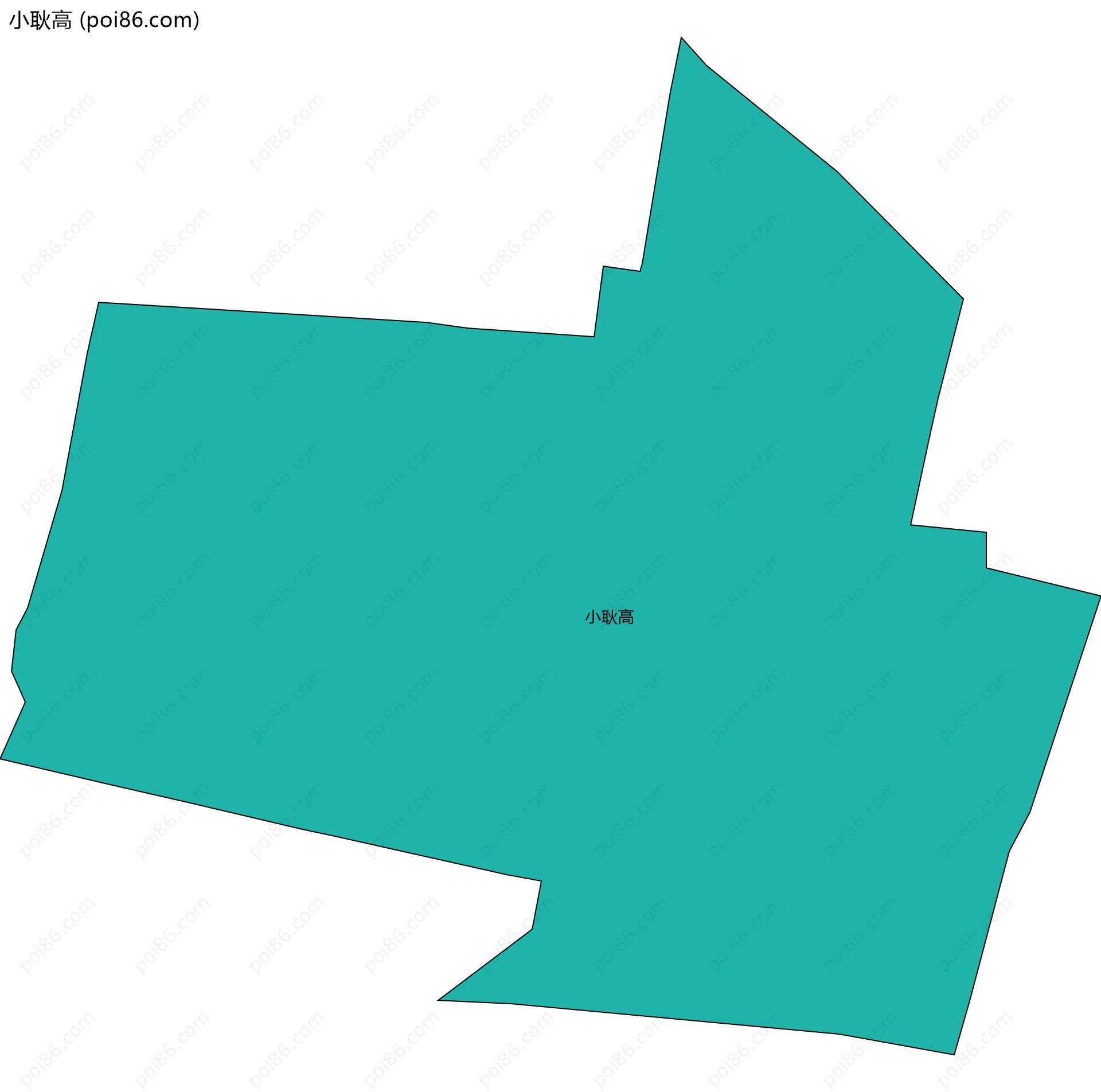 小耿高边界地图