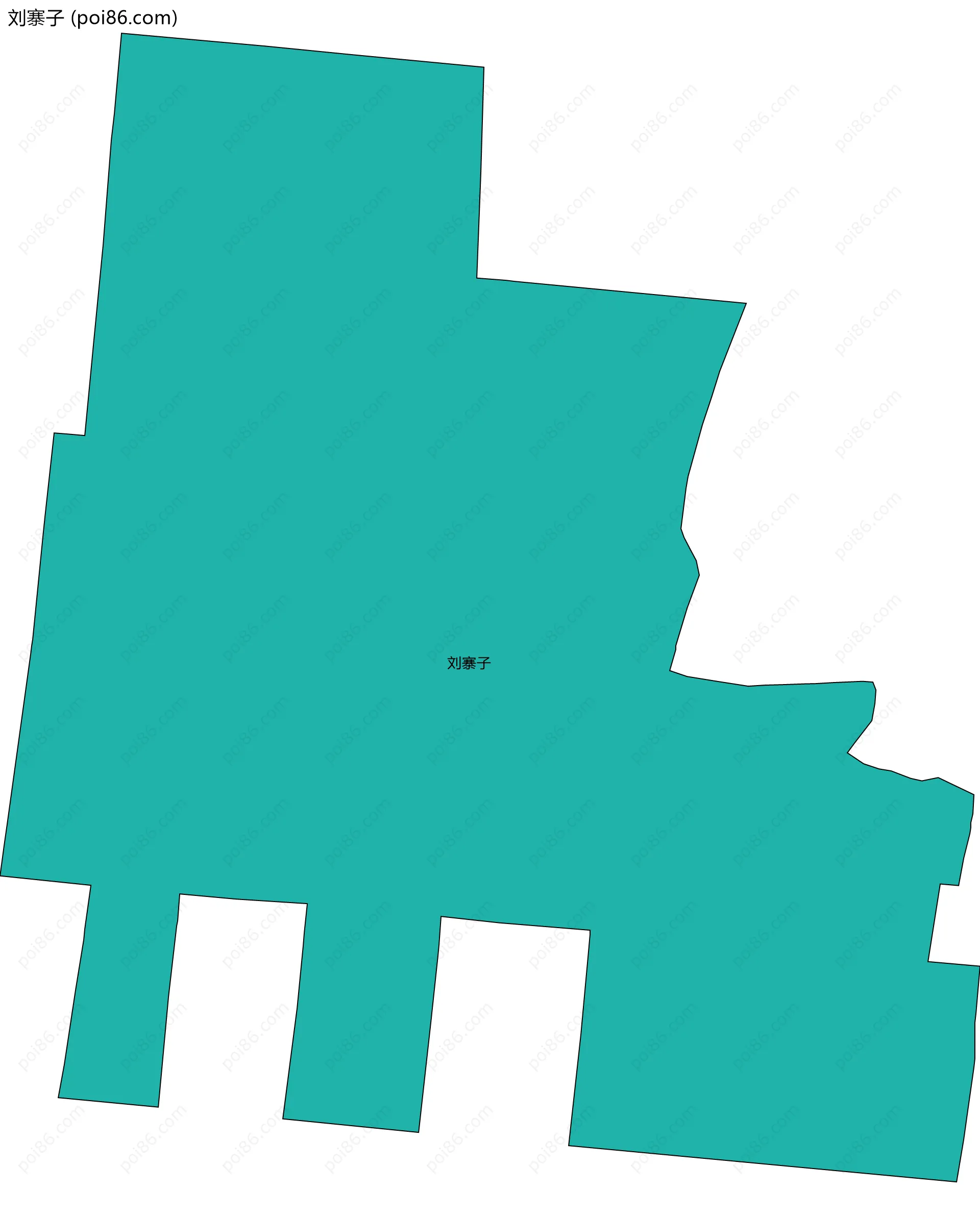 刘寨子边界地图