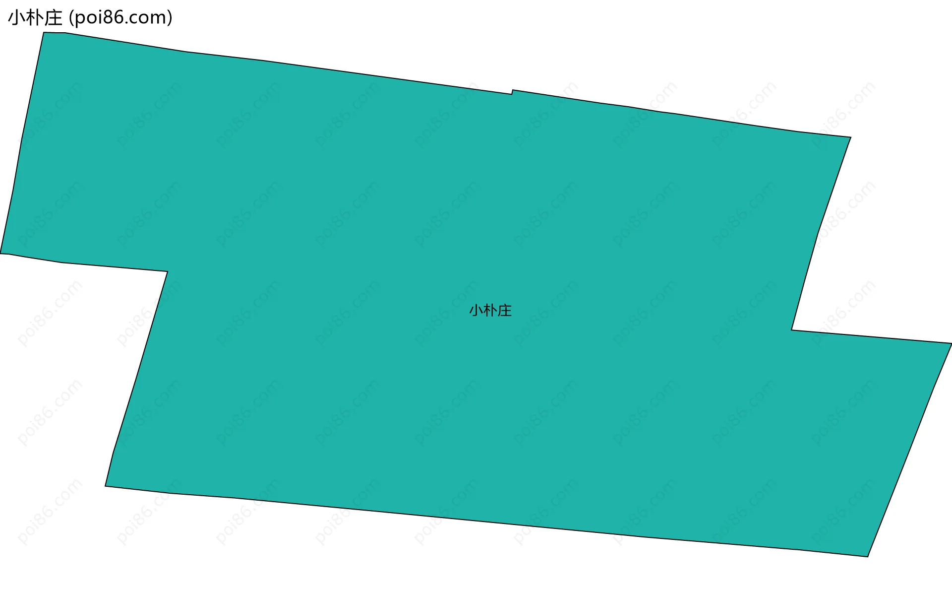 小朴庄边界地图