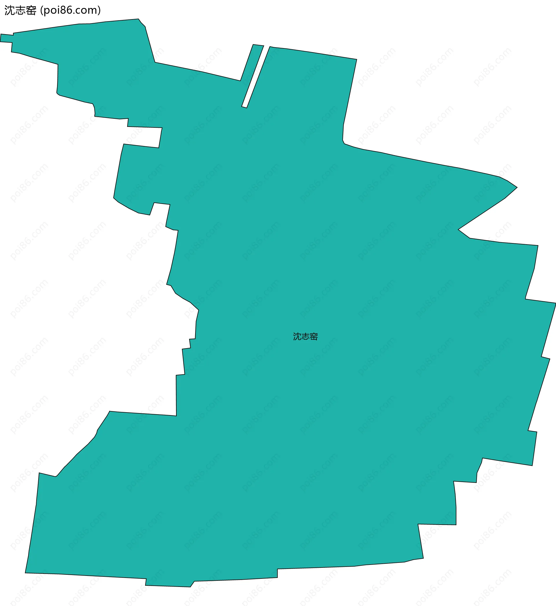 沈志窑边界地图