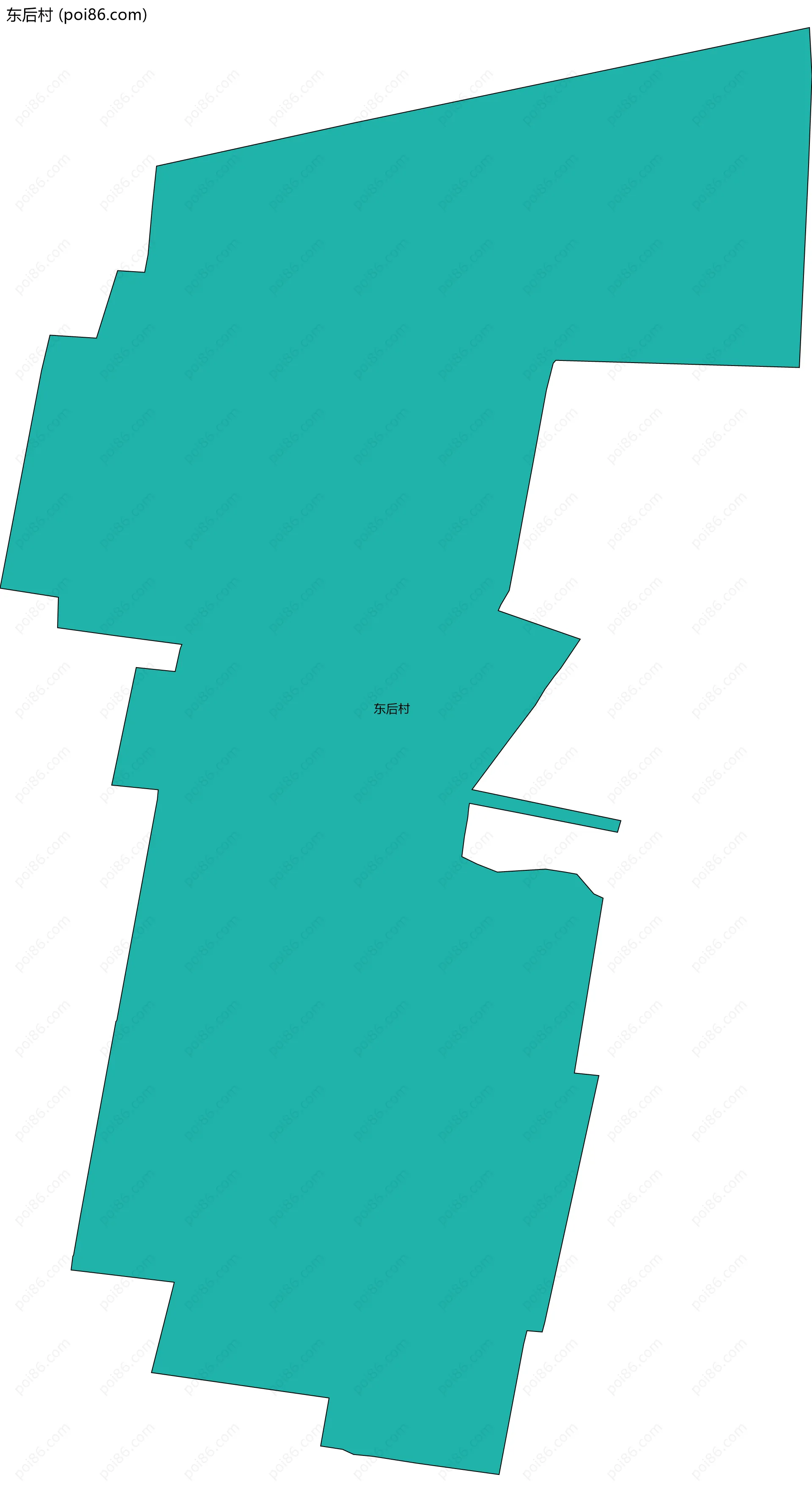 东后村边界地图