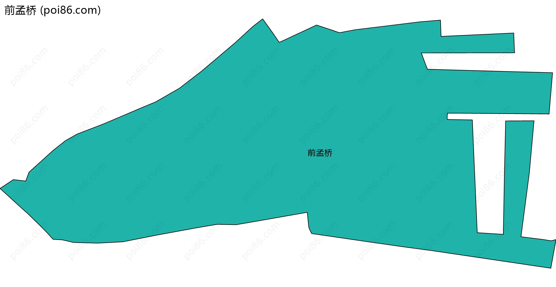 前孟桥边界地图