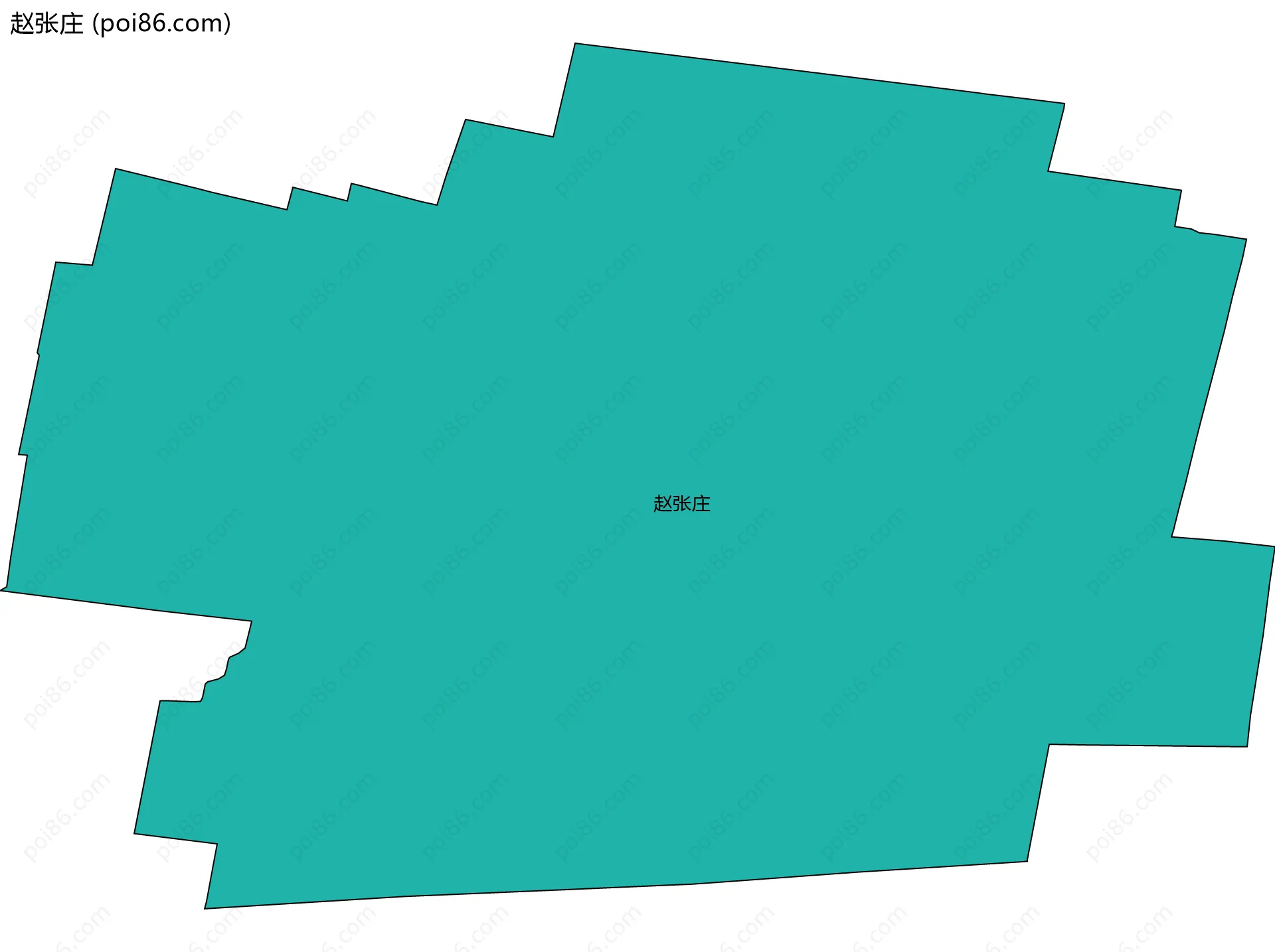赵张庄边界地图