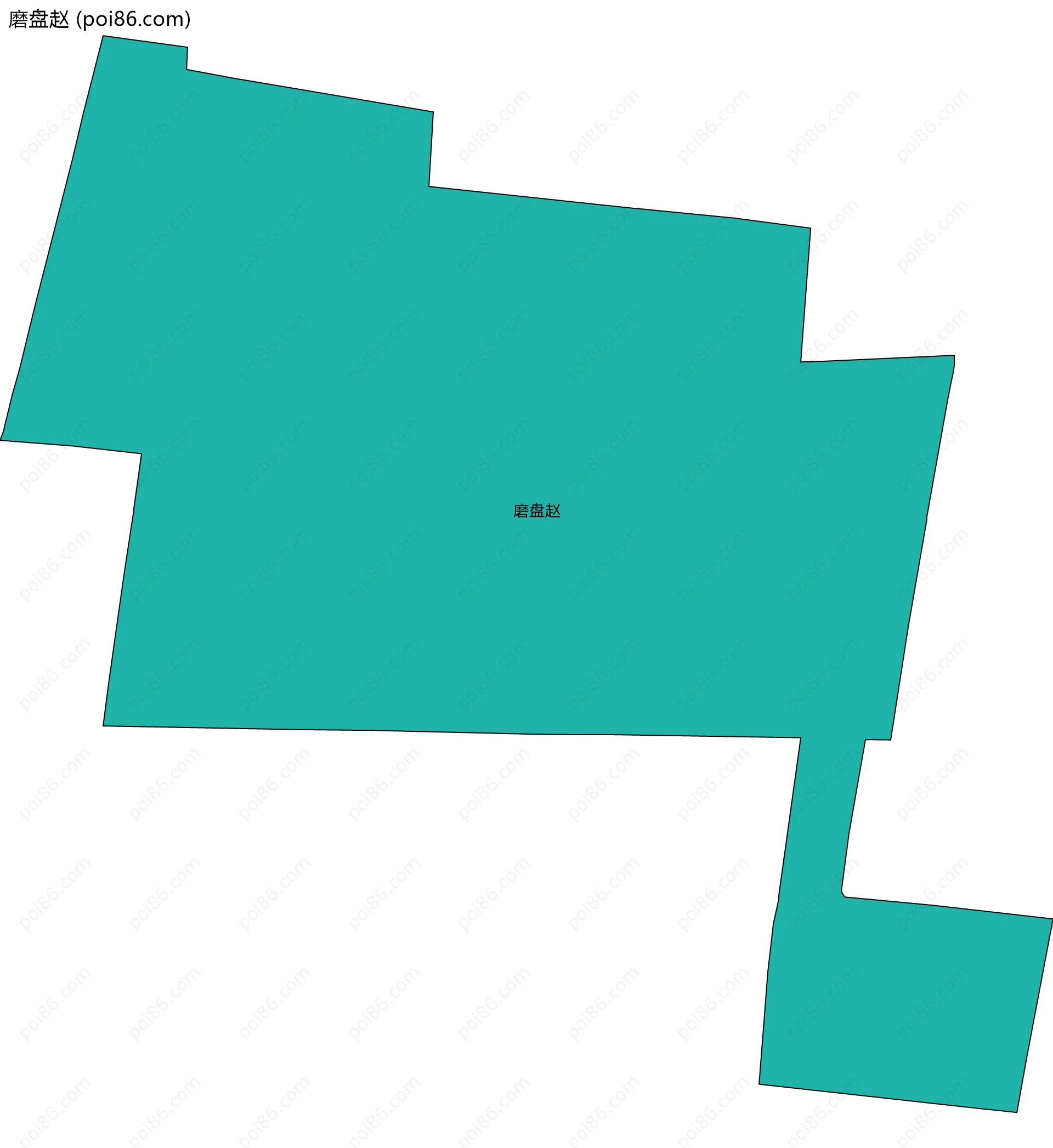 磨盘赵边界地图