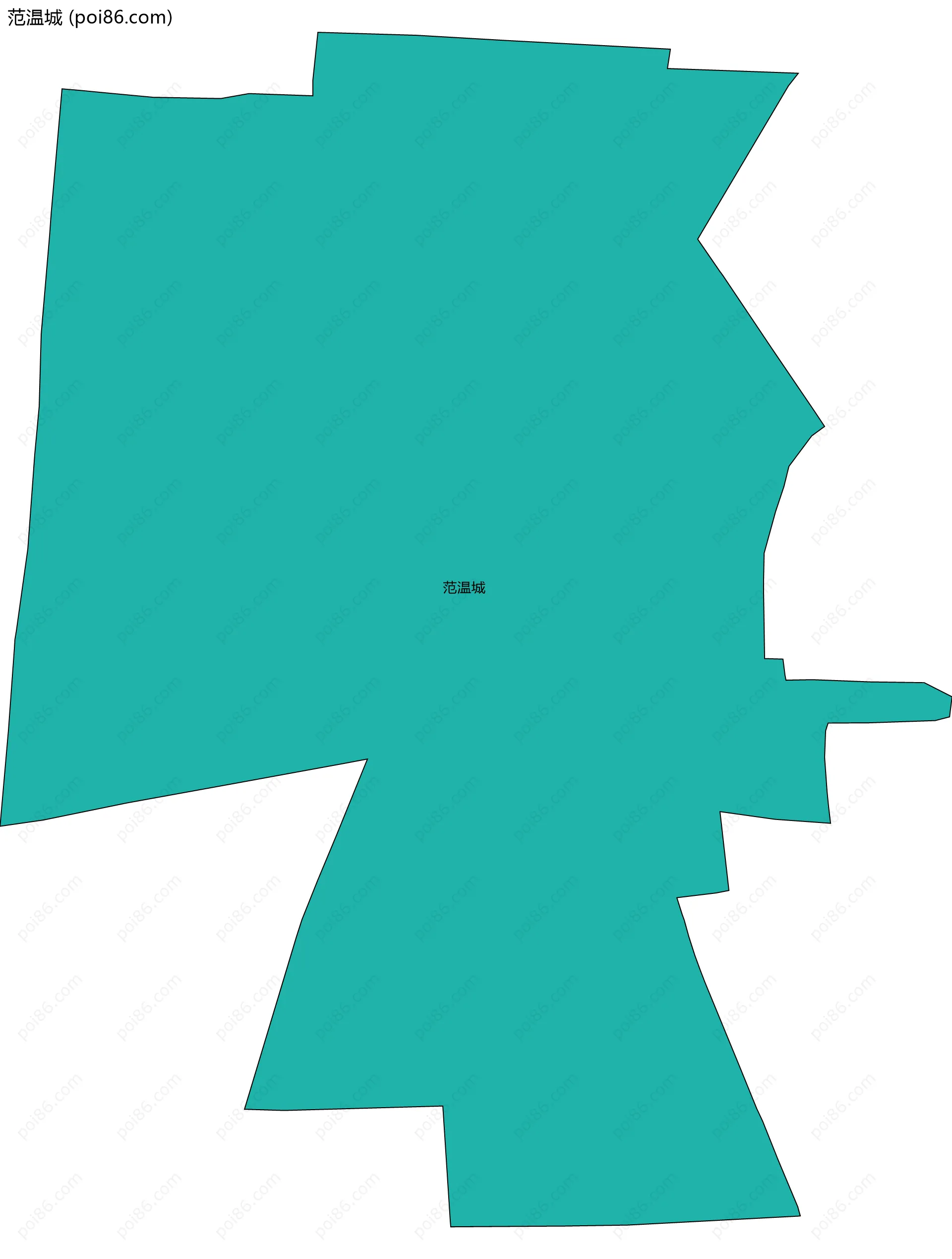 范温城边界地图