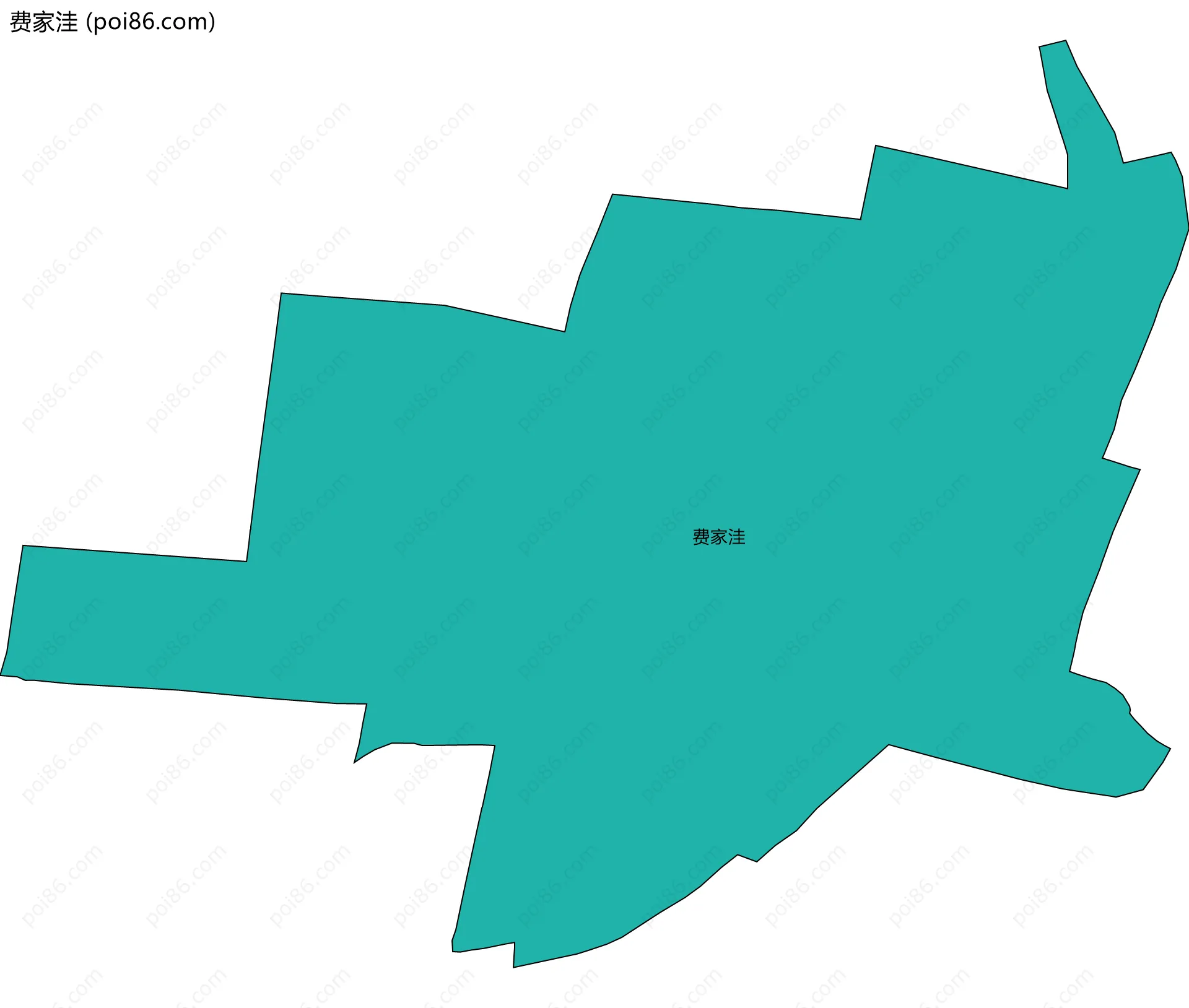 费家洼边界地图