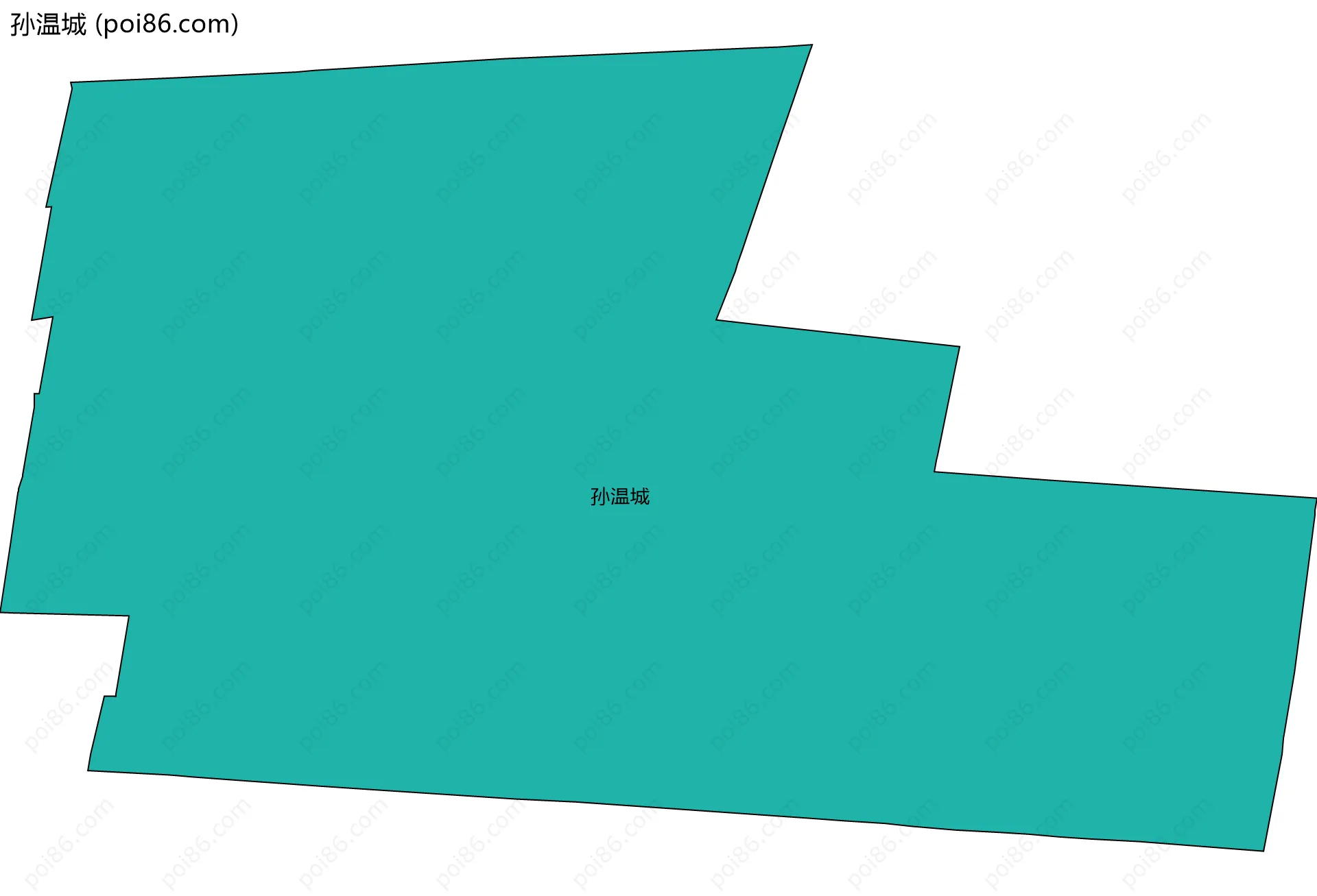 孙温城边界地图
