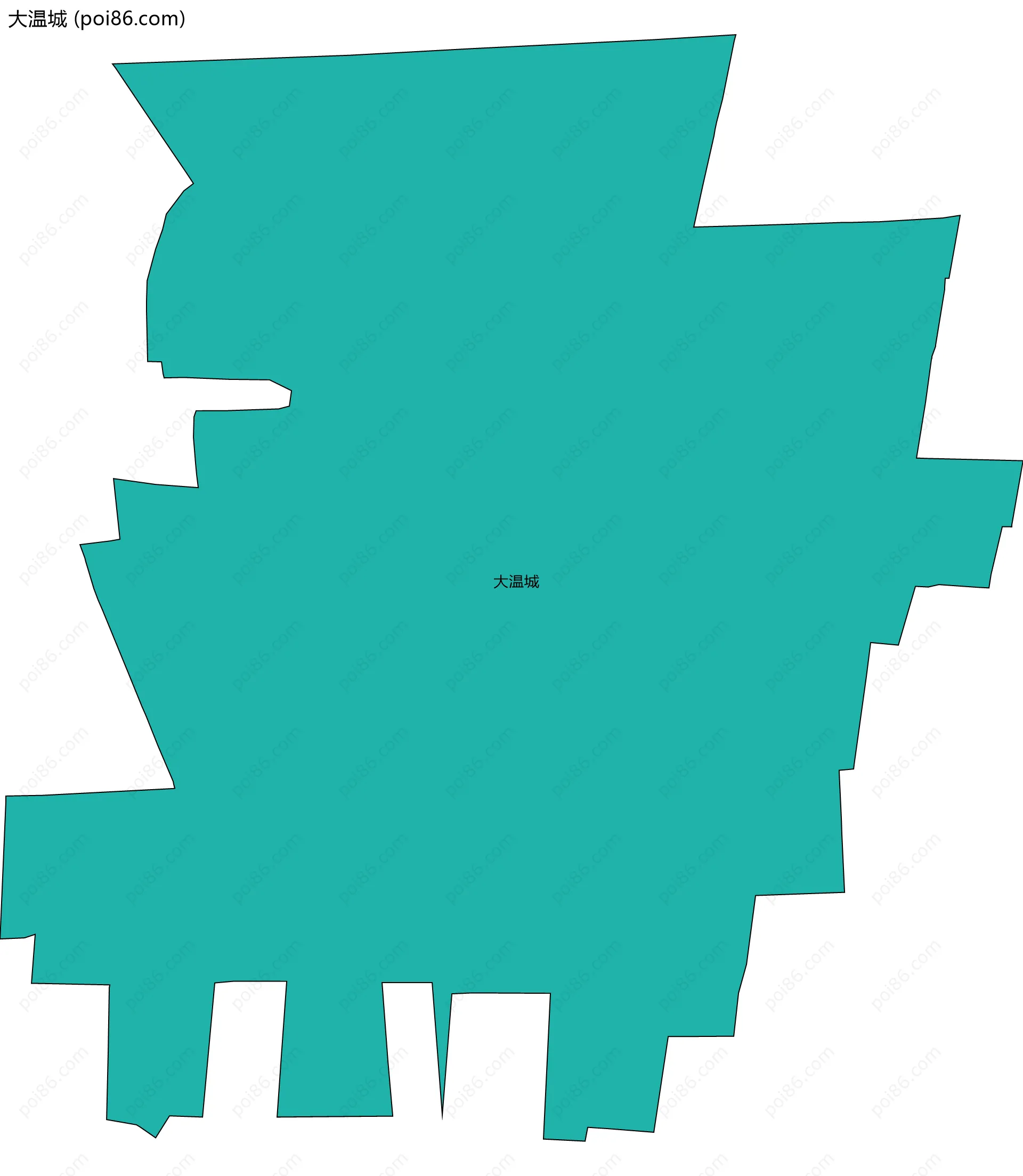 大温城边界地图