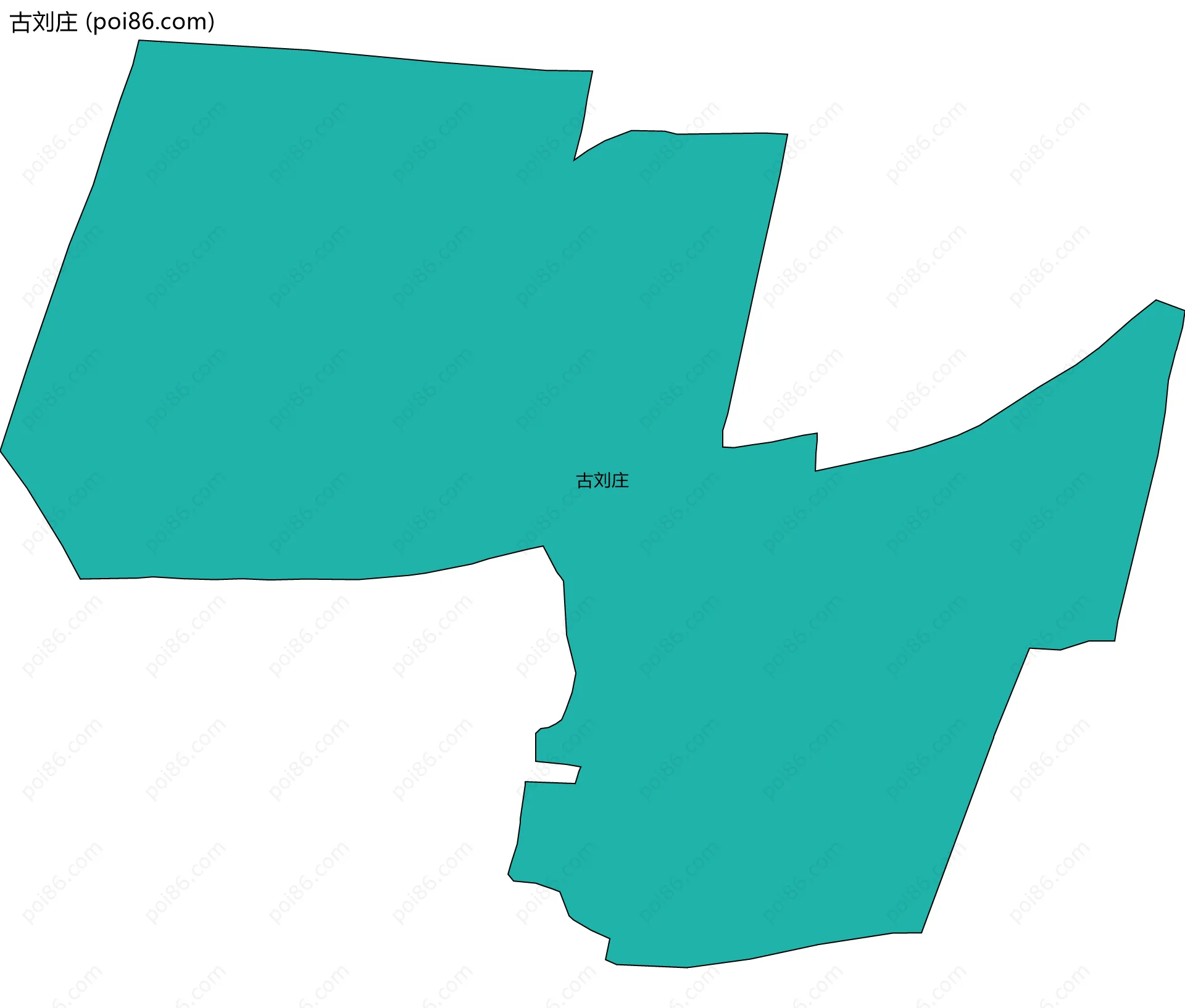 古刘庄边界地图