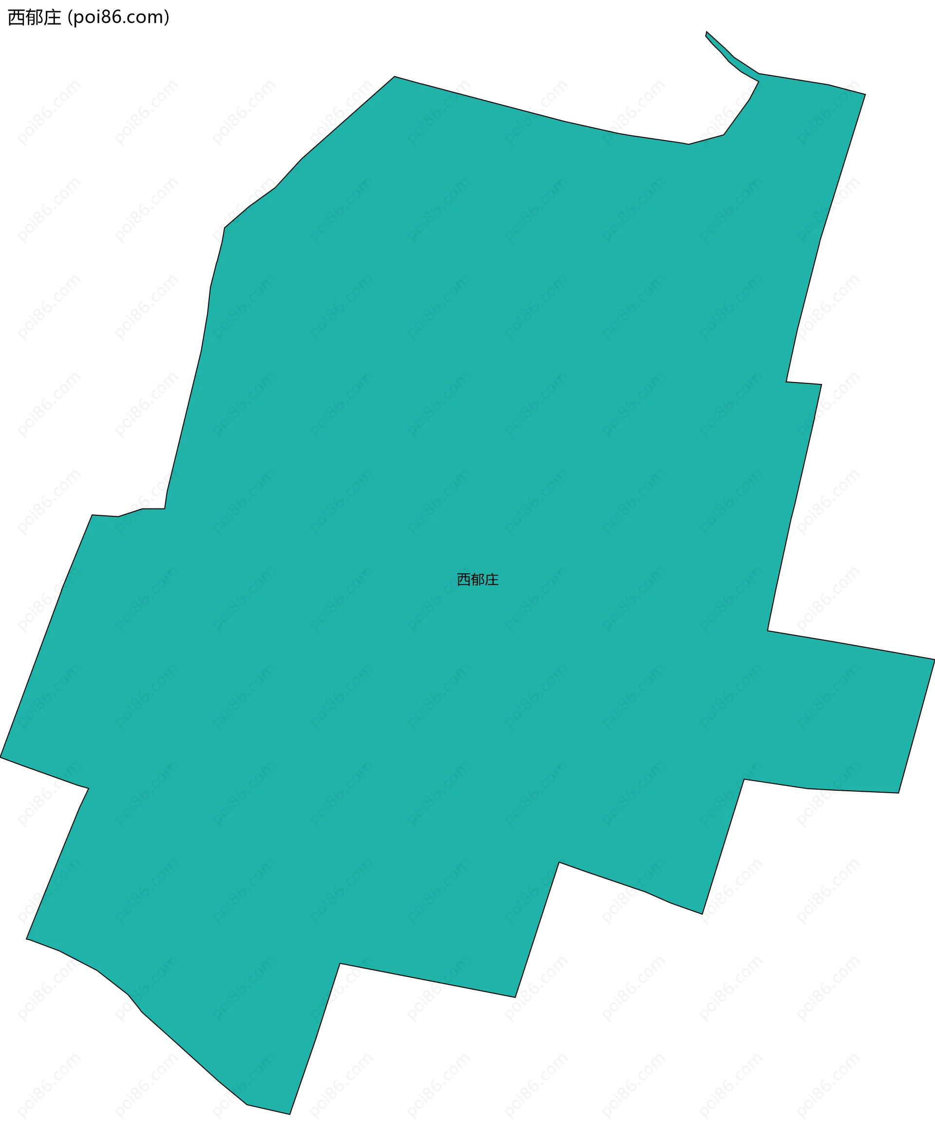 西郁庄边界地图