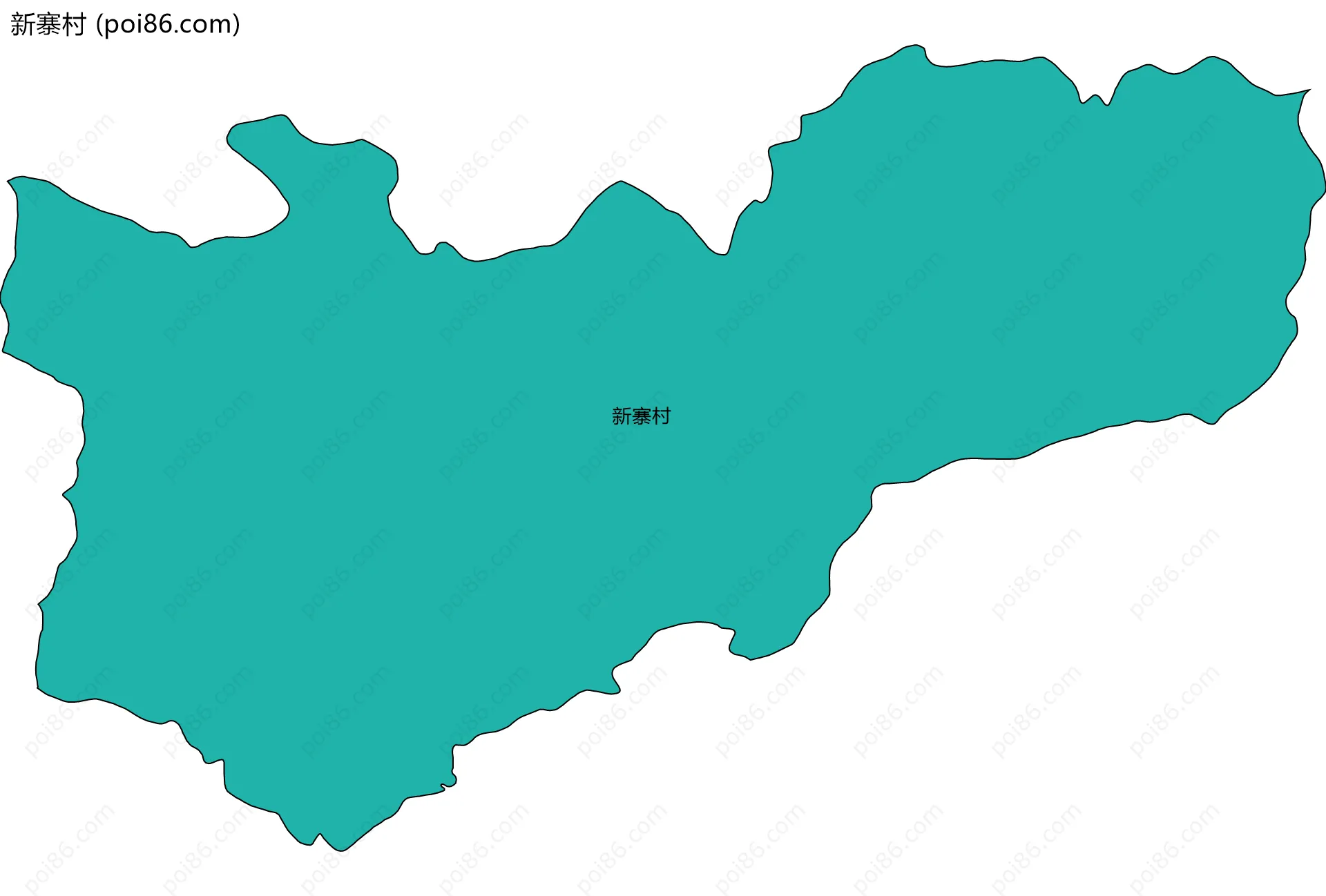 新寨村边界地图