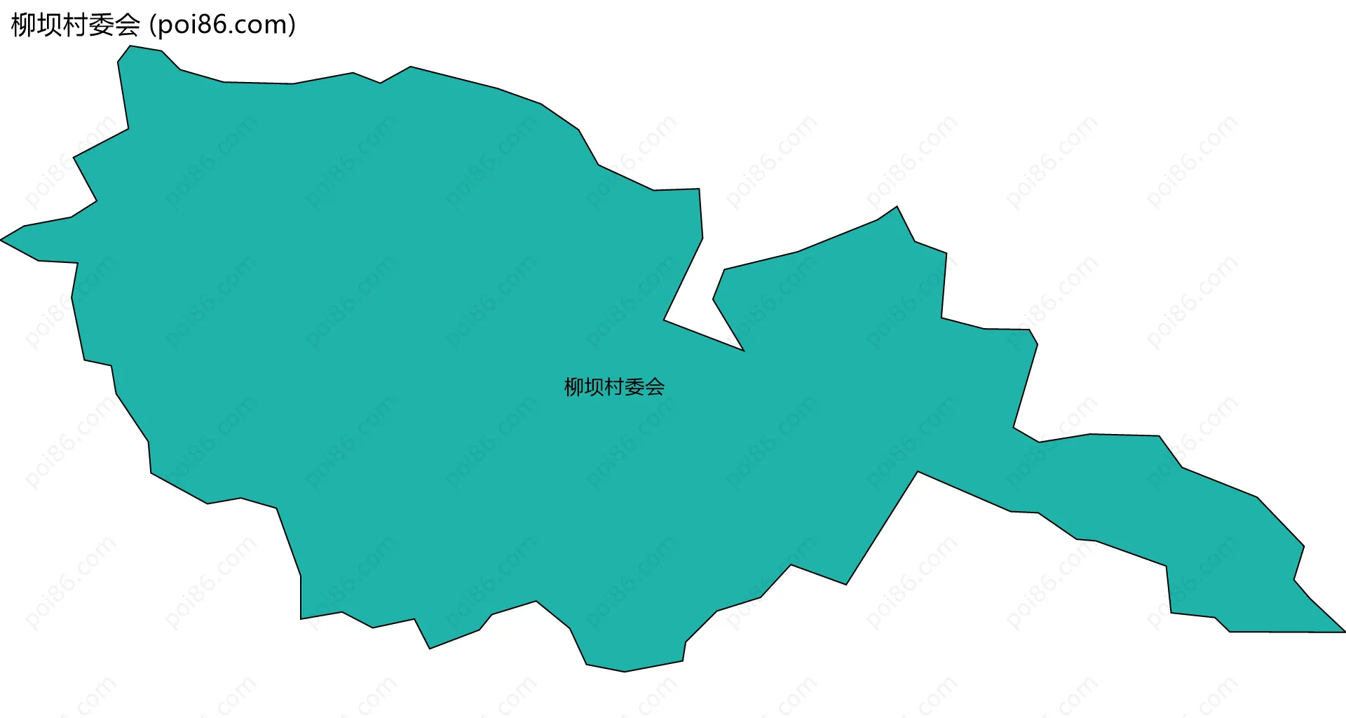 柳坝村委会边界地图
