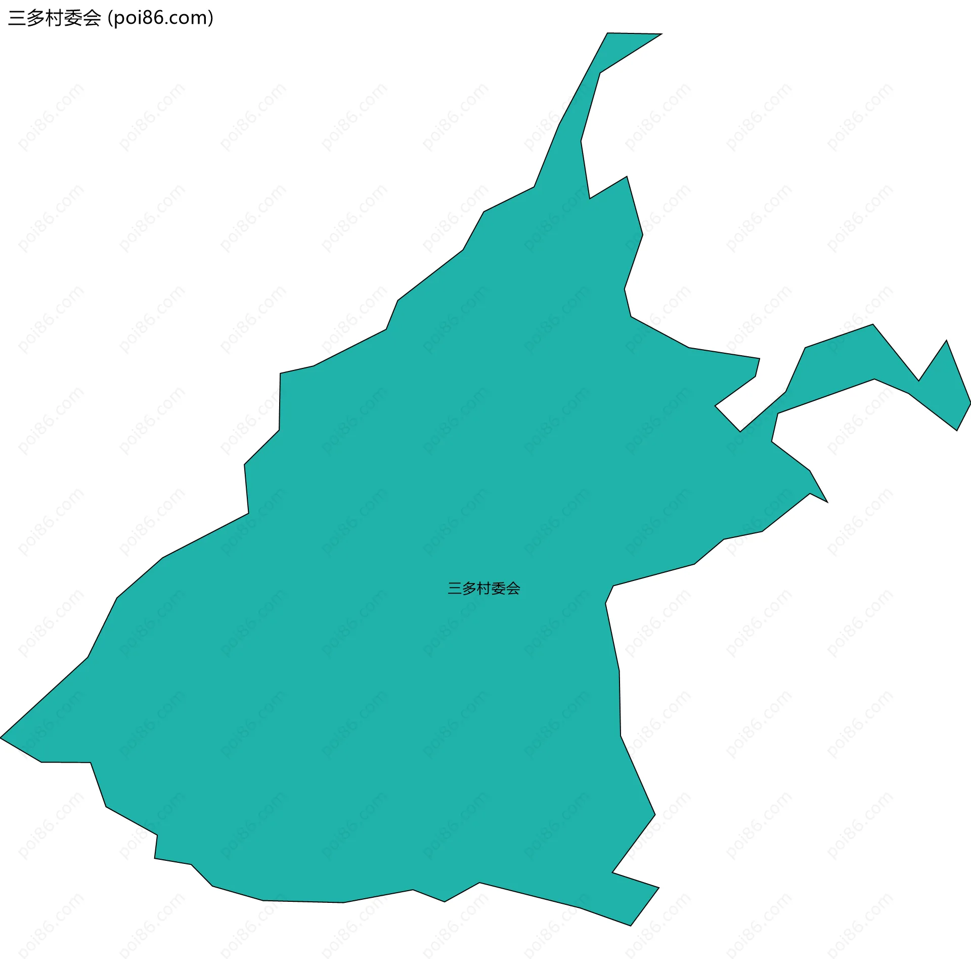 三多村委会边界地图