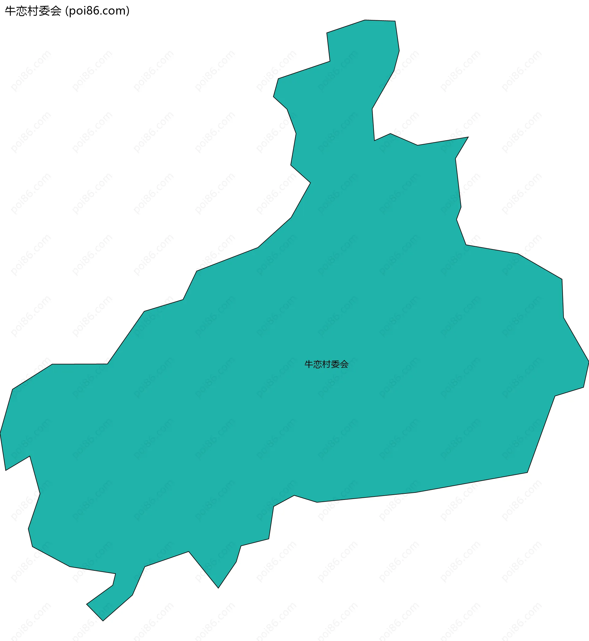 牛恋村委会边界地图