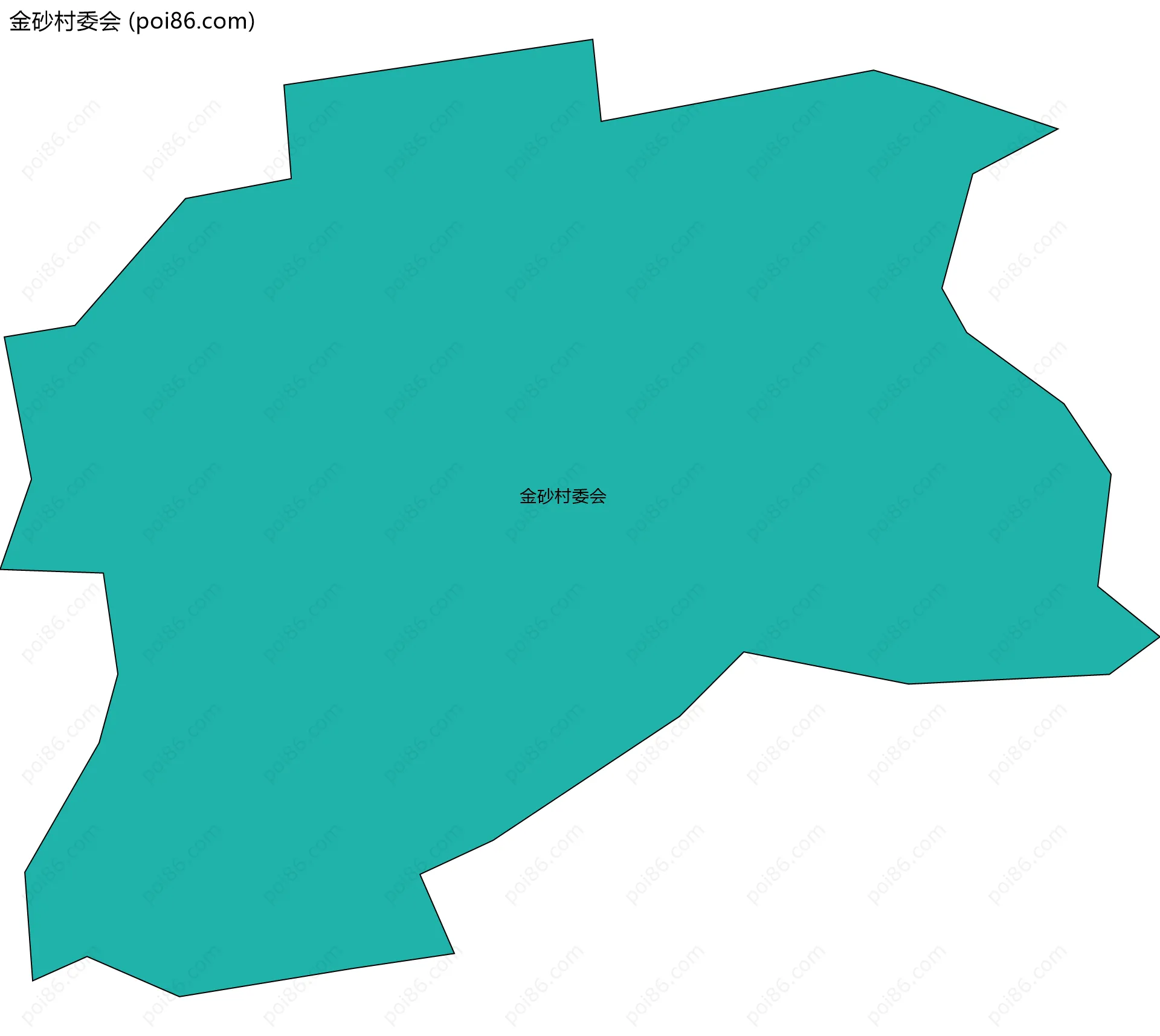 金砂村委会边界地图