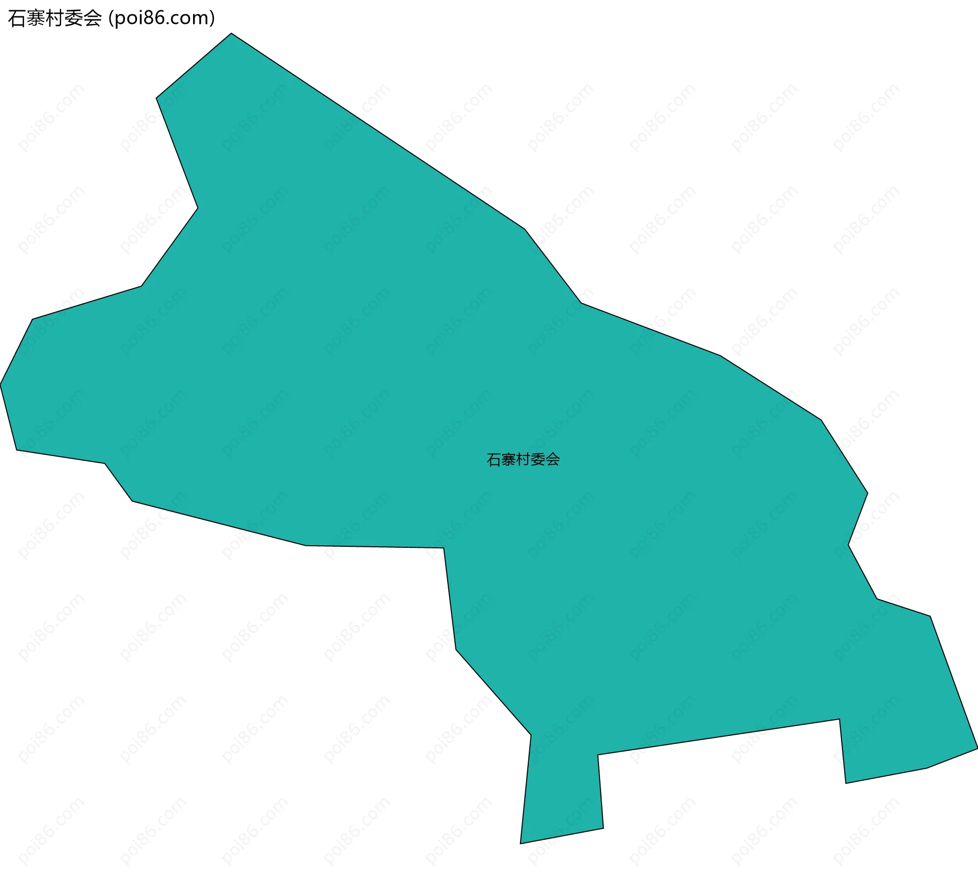 石寨村委会边界地图