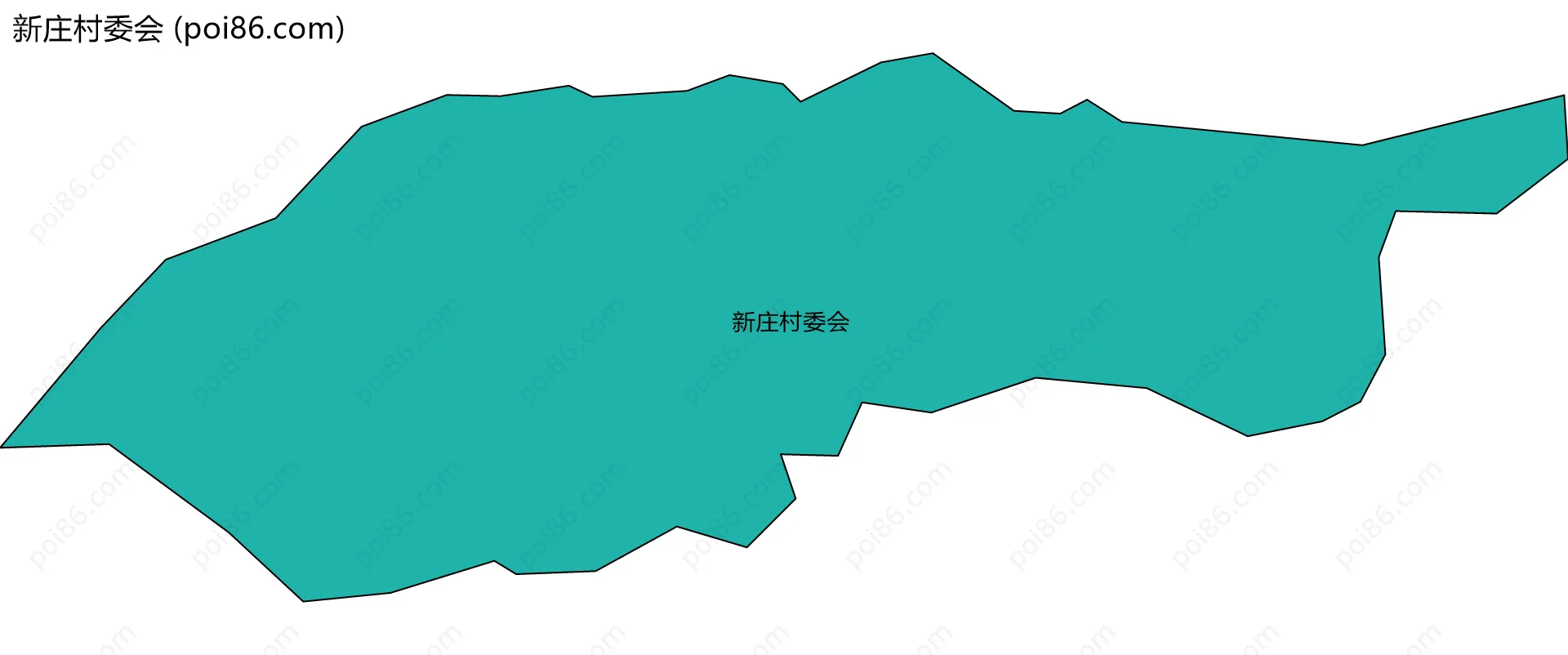 新庄村委会边界地图