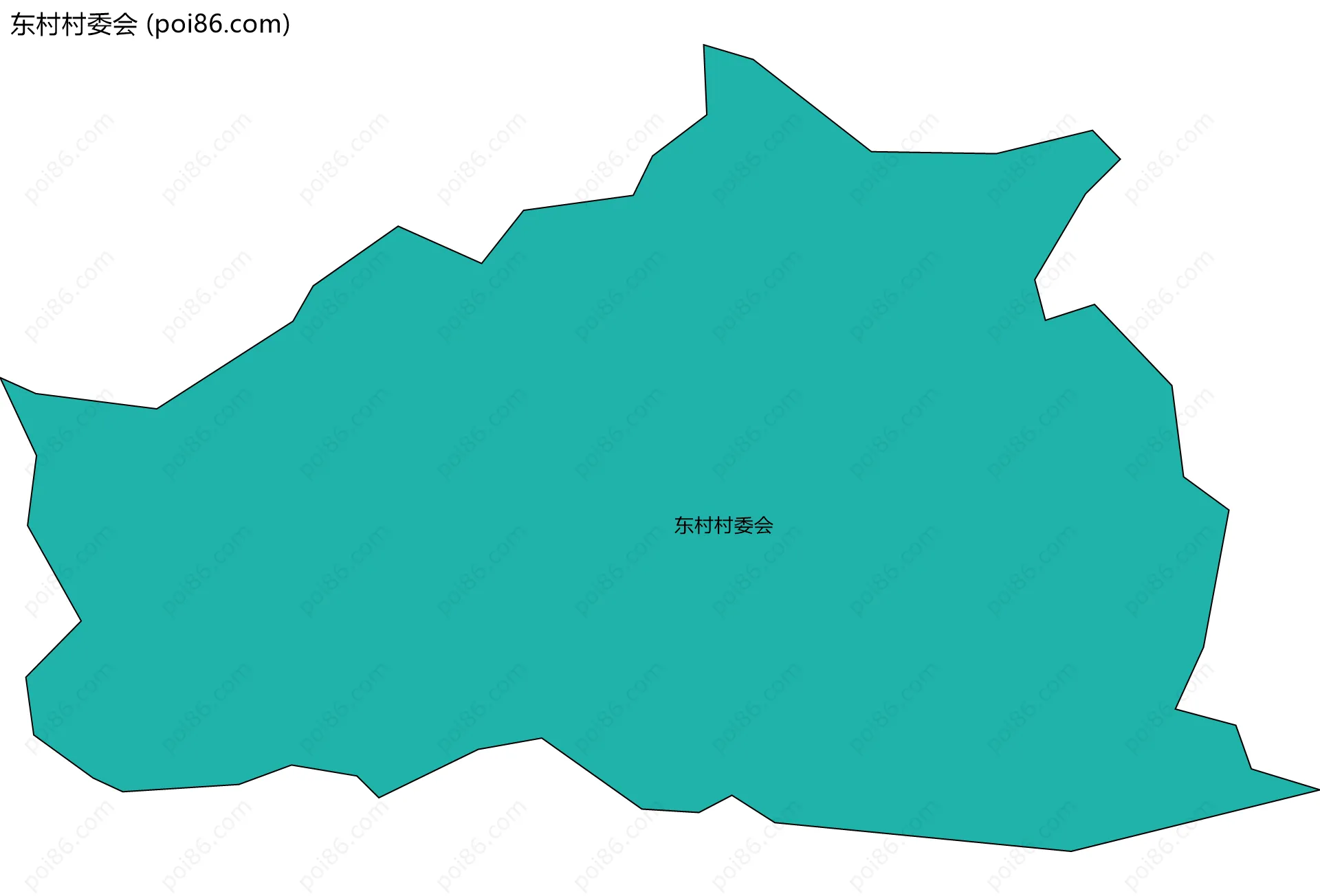 东村村委会边界地图