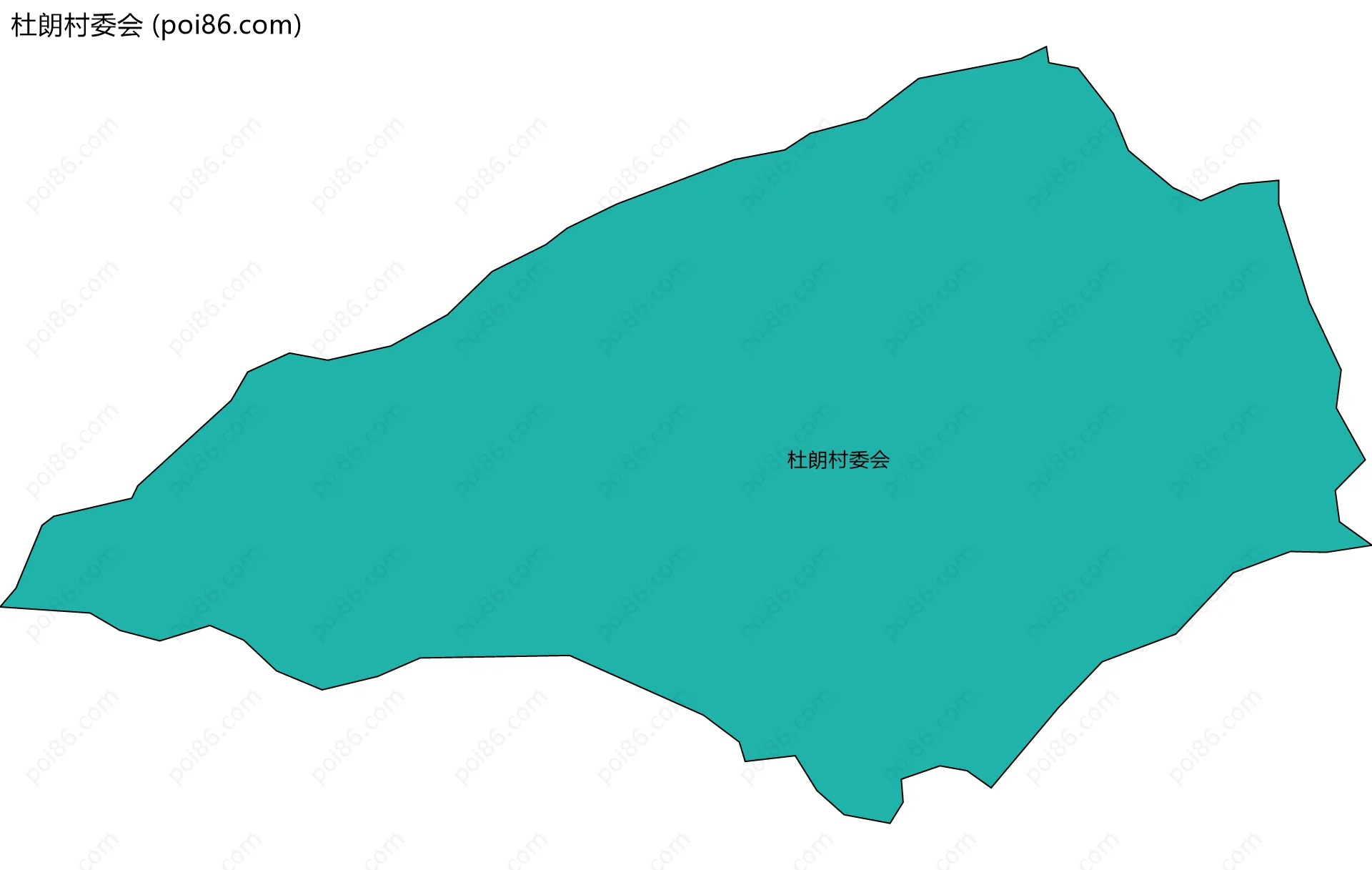杜朗村委会边界地图