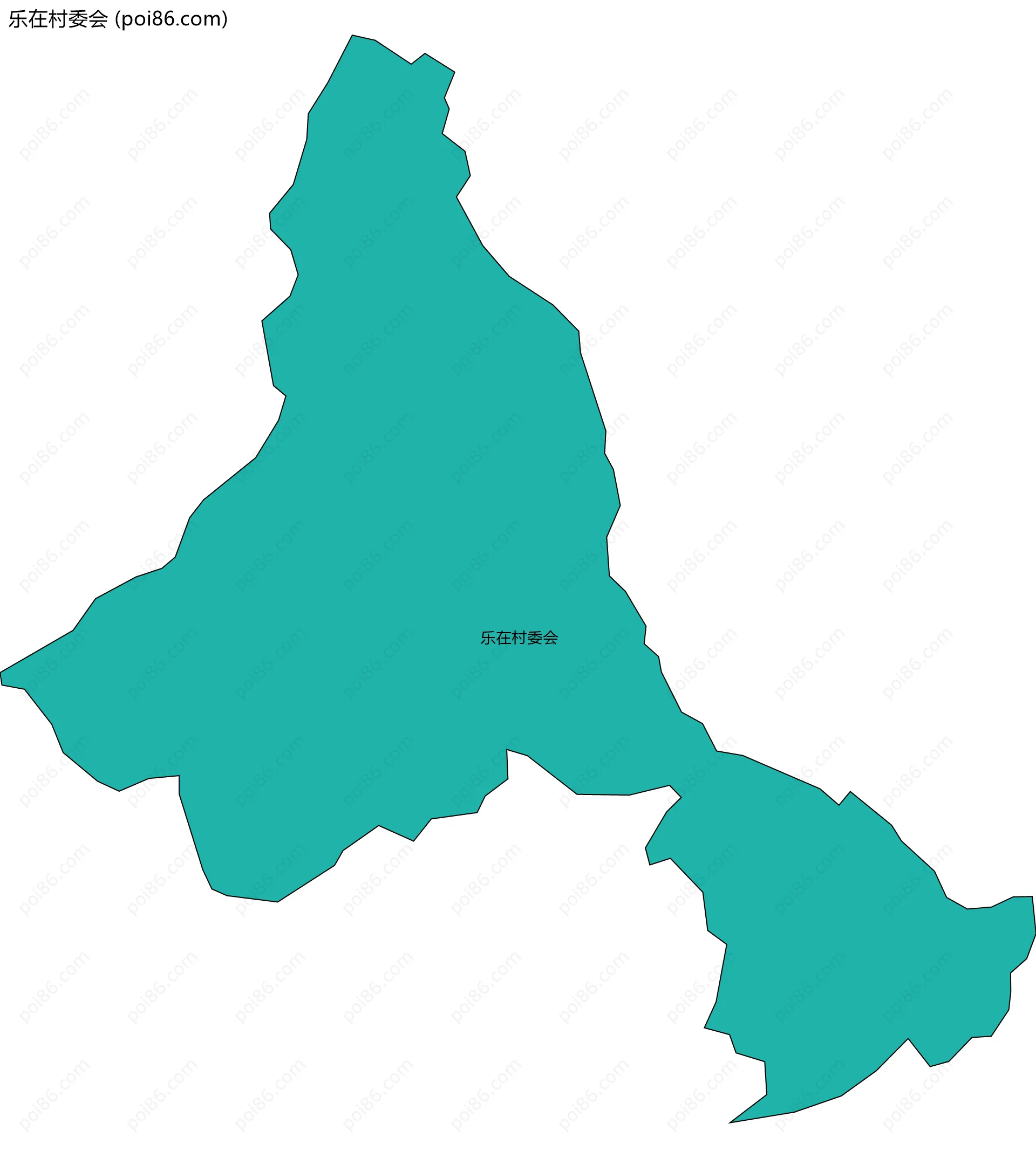 乐在村委会边界地图