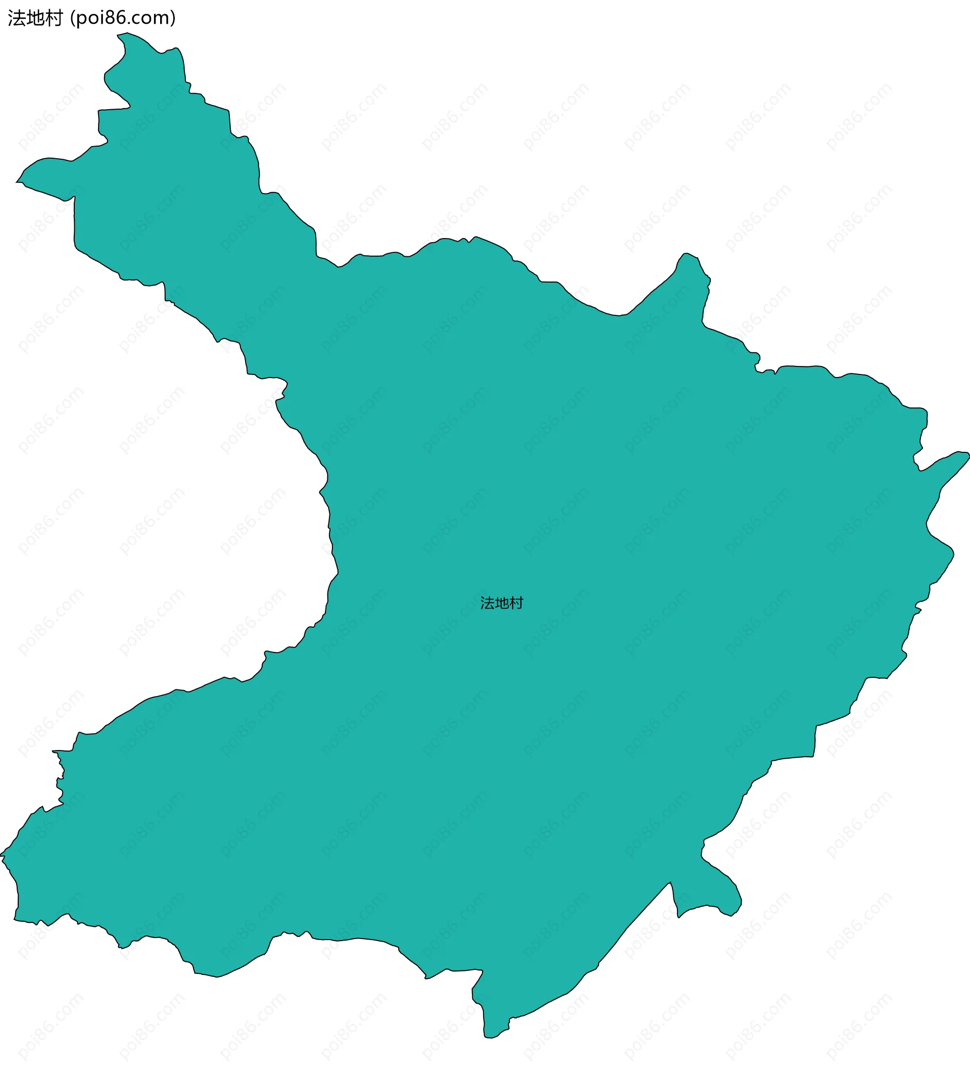 法地村边界地图