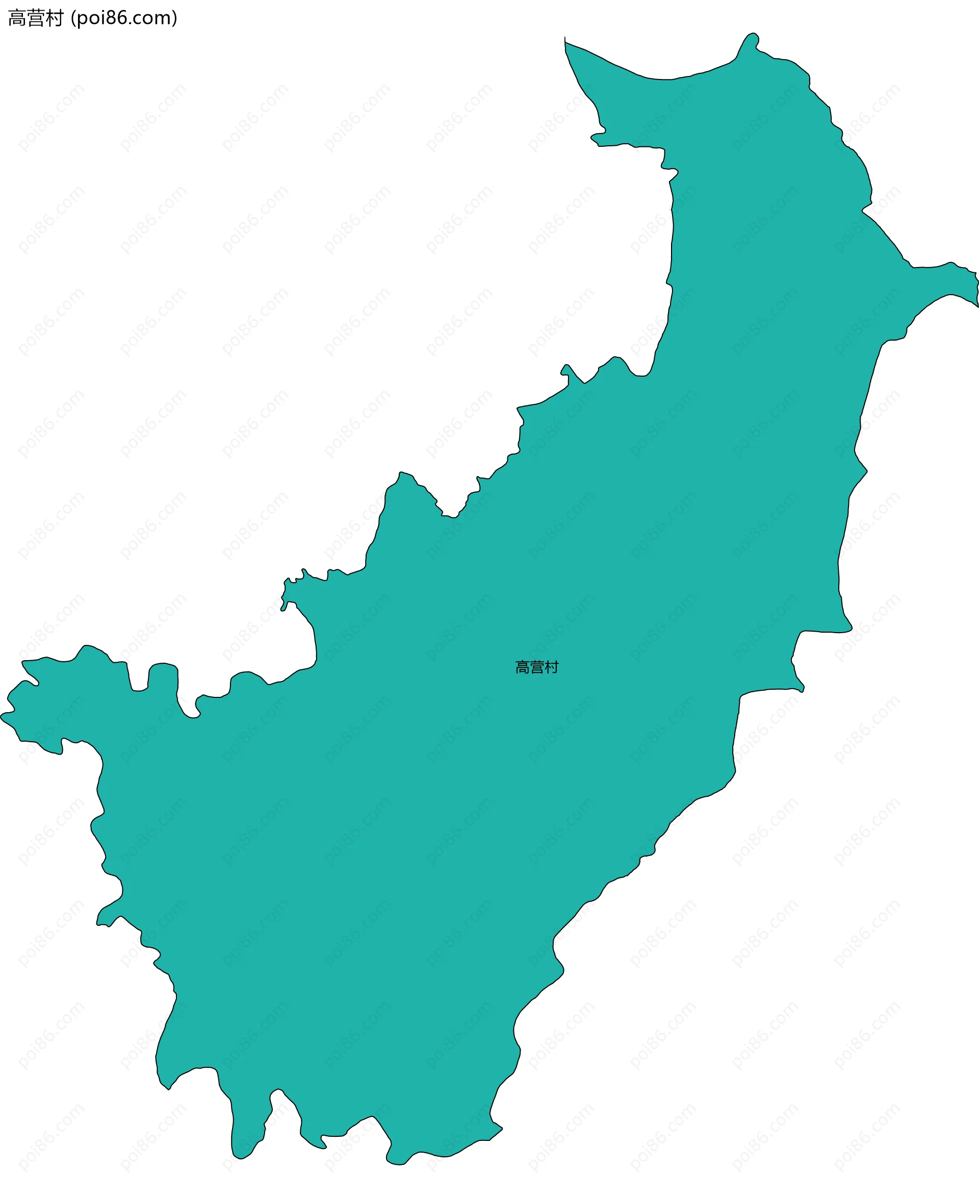 高营村边界地图