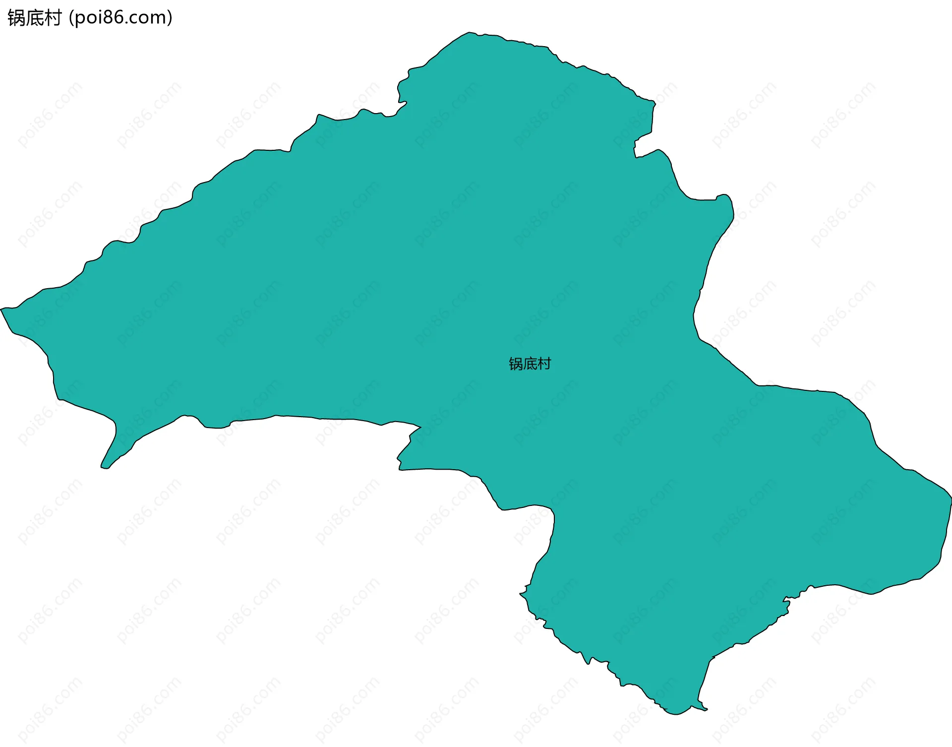 锅底村边界地图