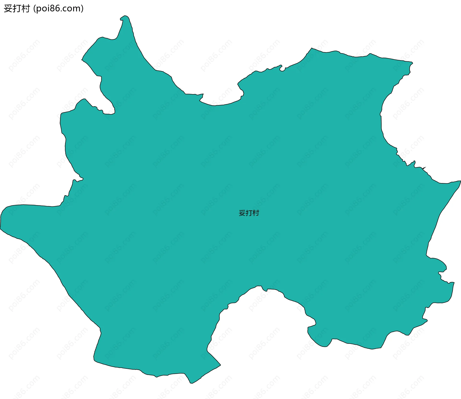 妥打村边界地图