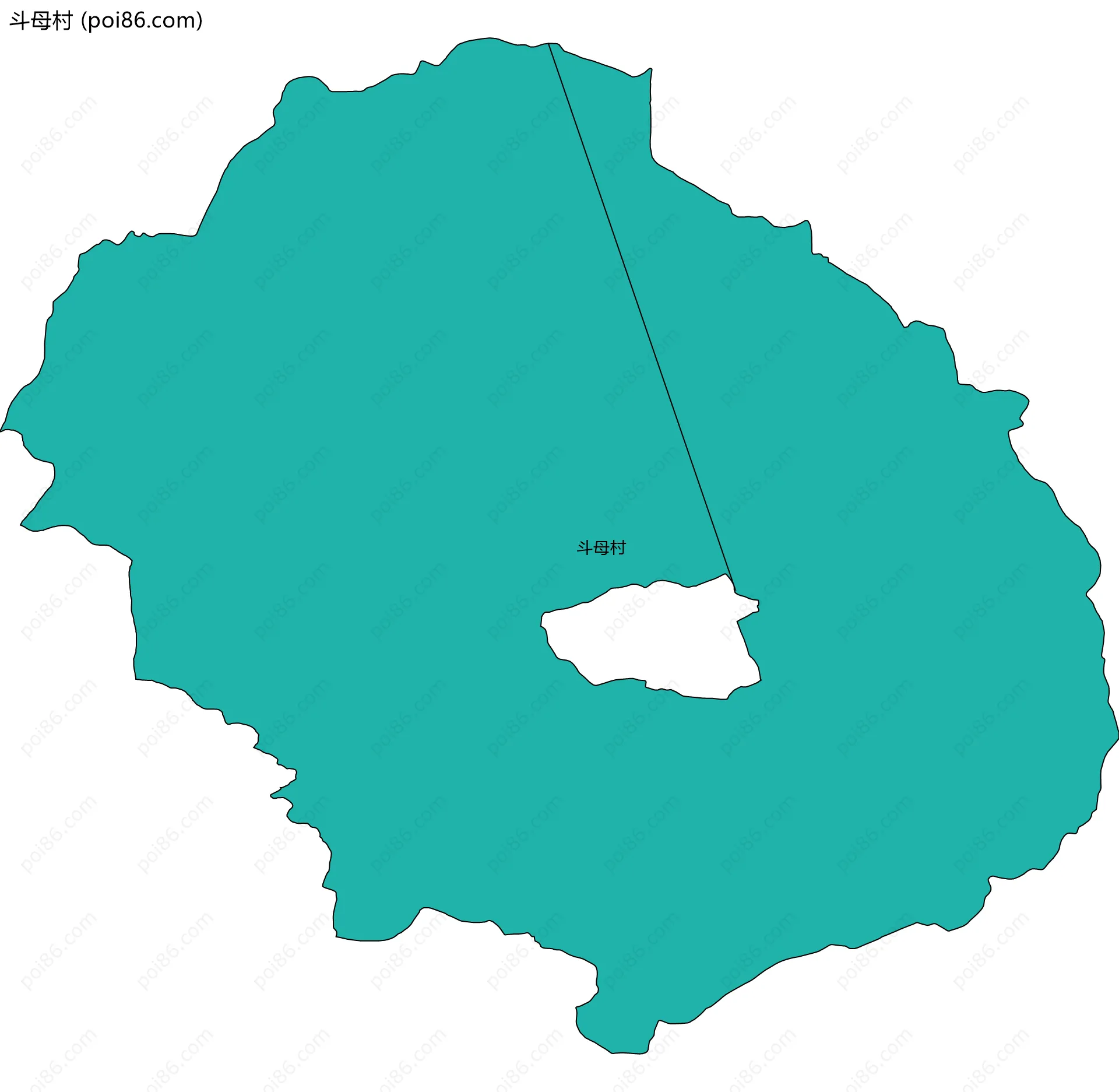 斗母村边界地图