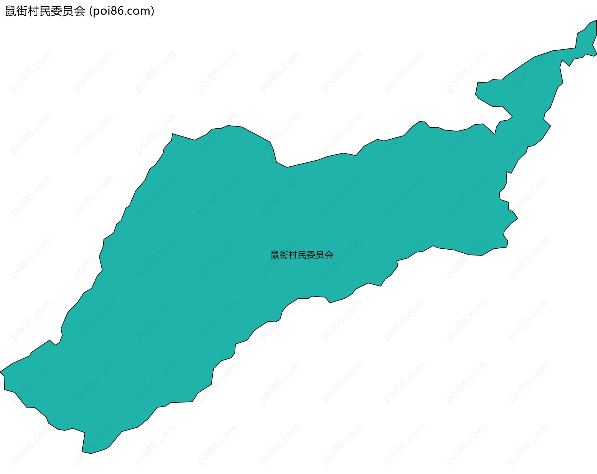 鼠街村民委员会边界地图