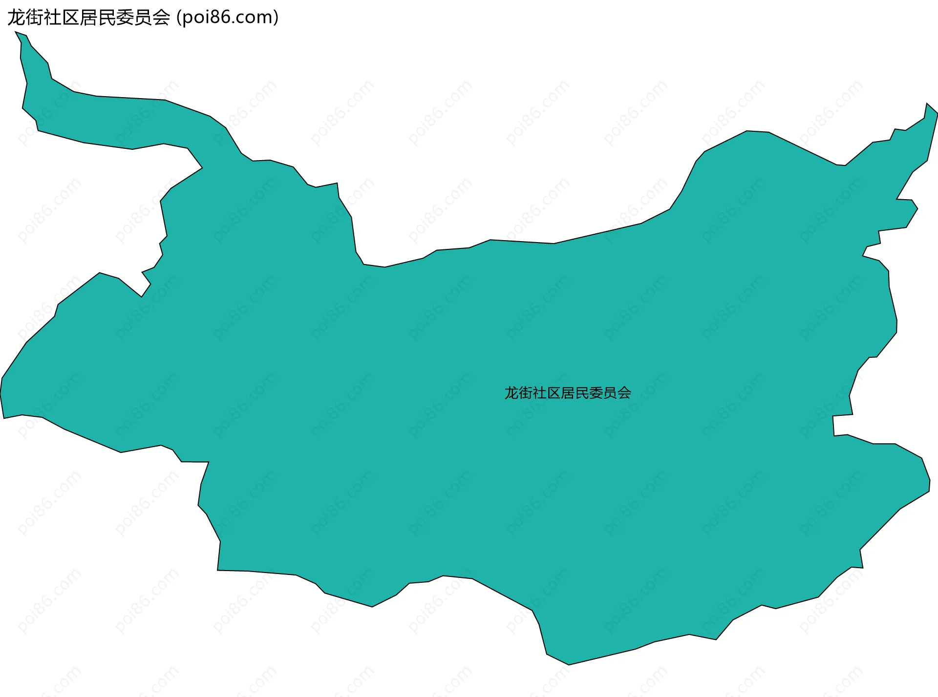 龙街社区居民委员会边界地图
