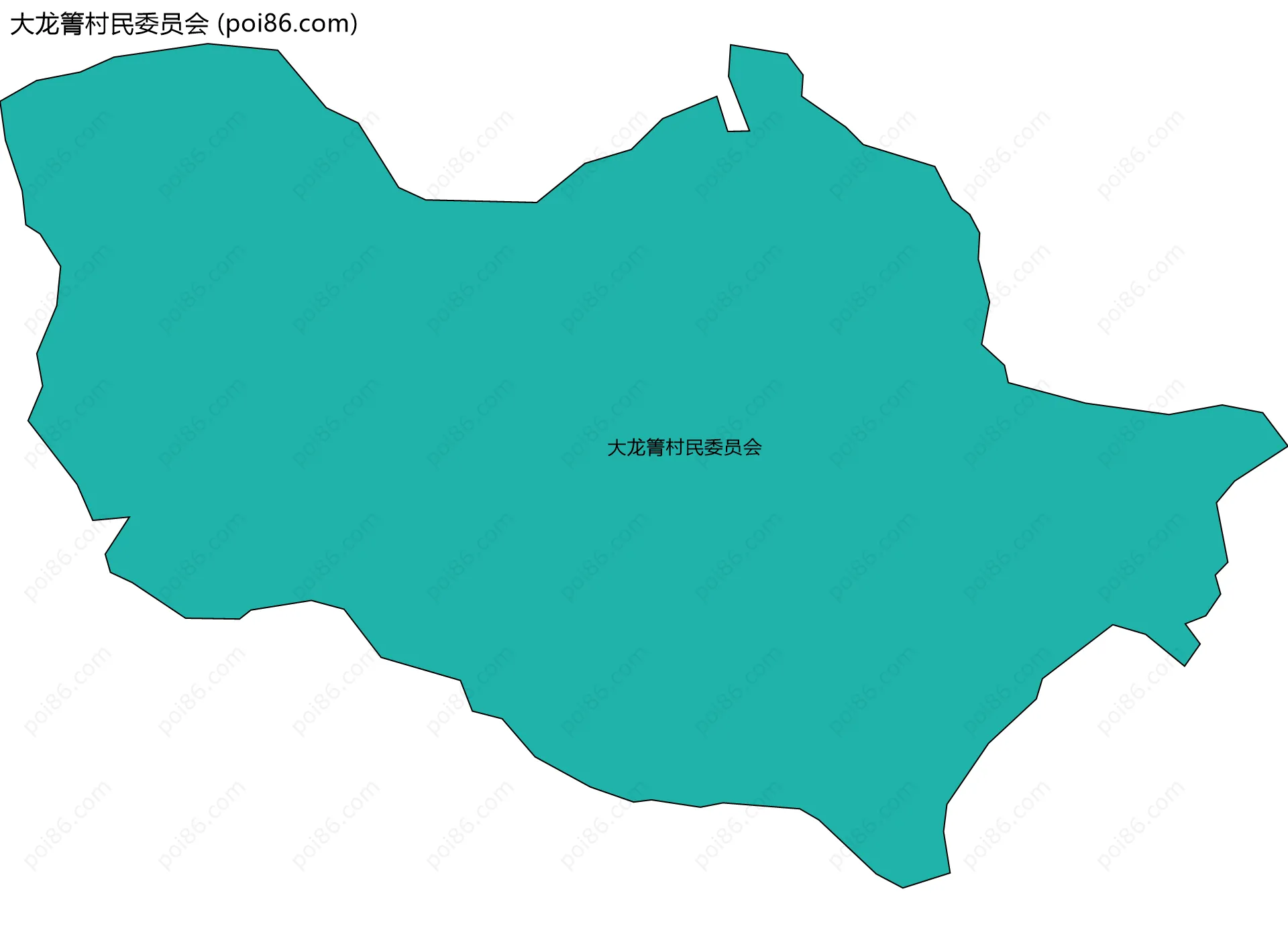 大龙箐村民委员会边界地图