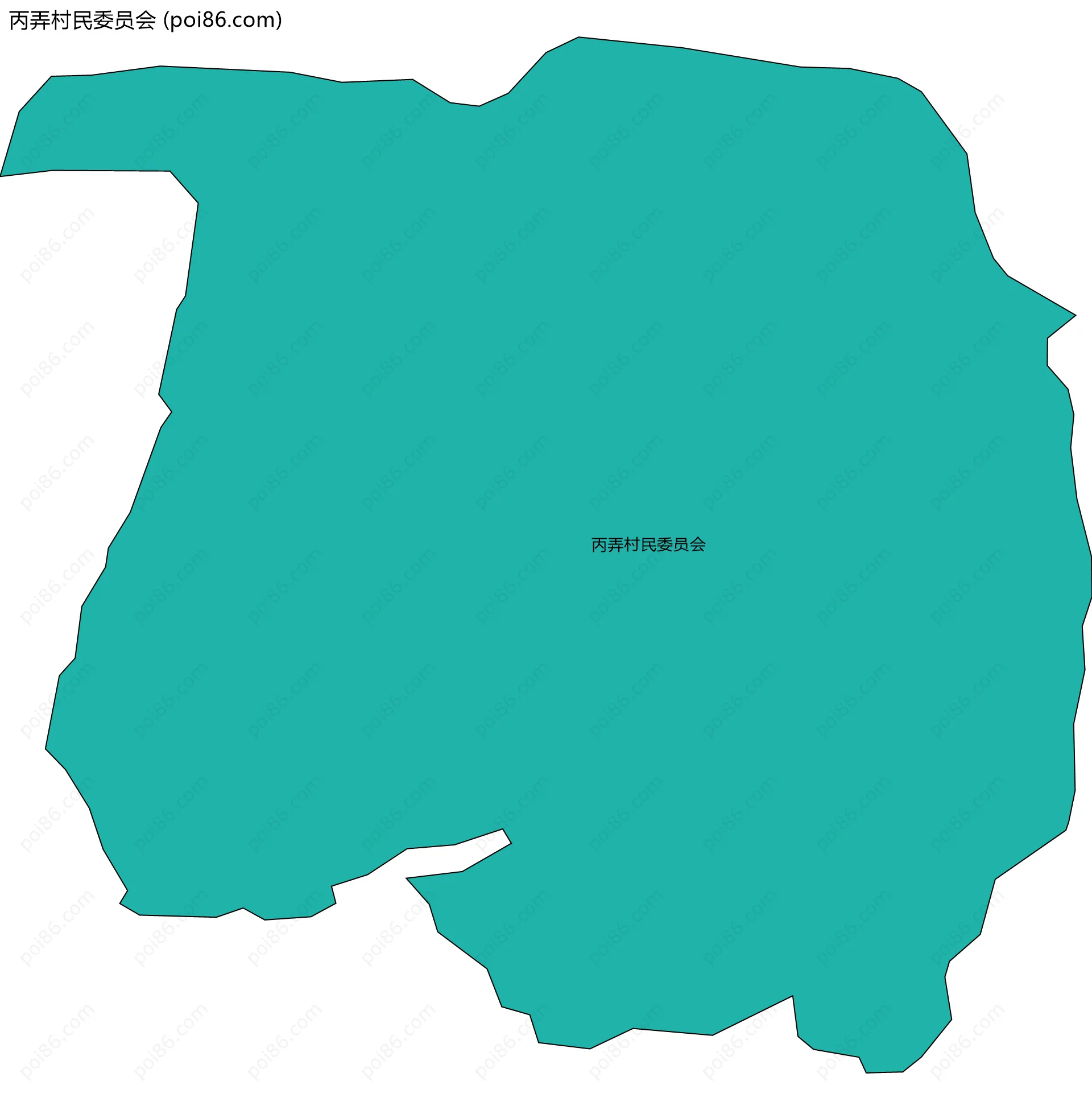 丙弄村民委员会边界地图