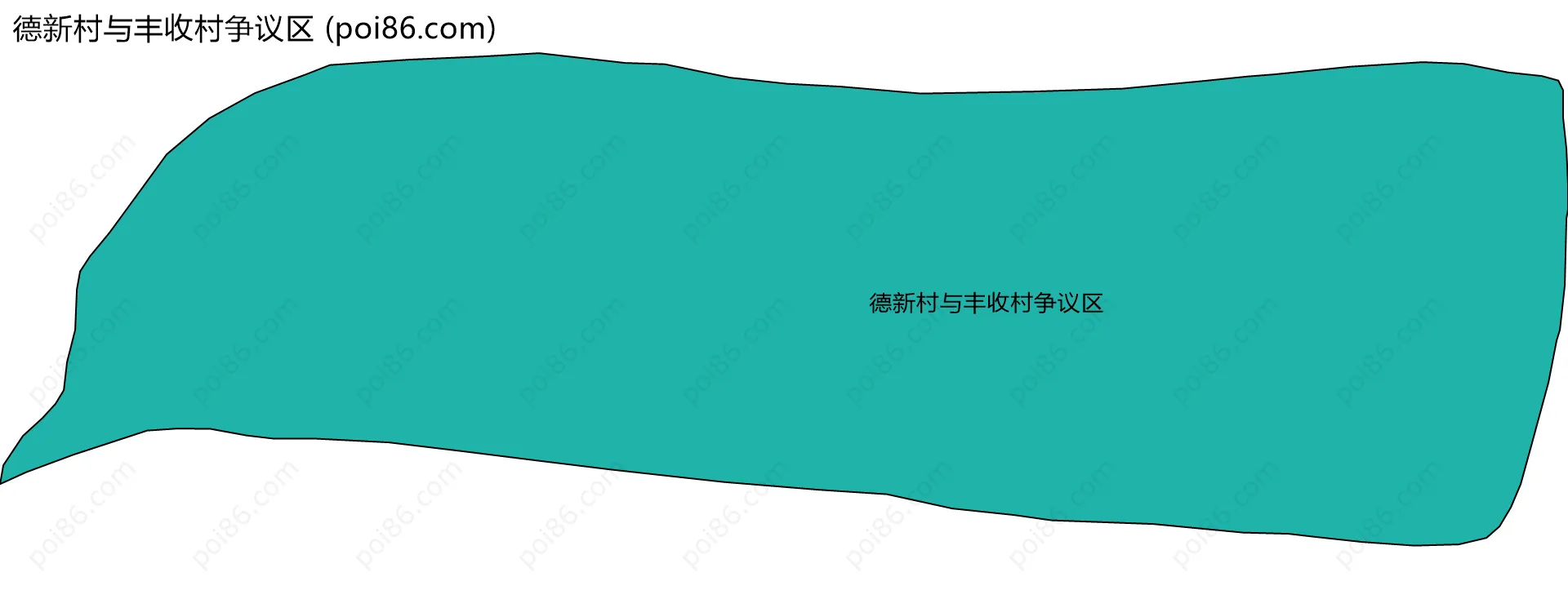 德新村与丰收村争议区边界地图