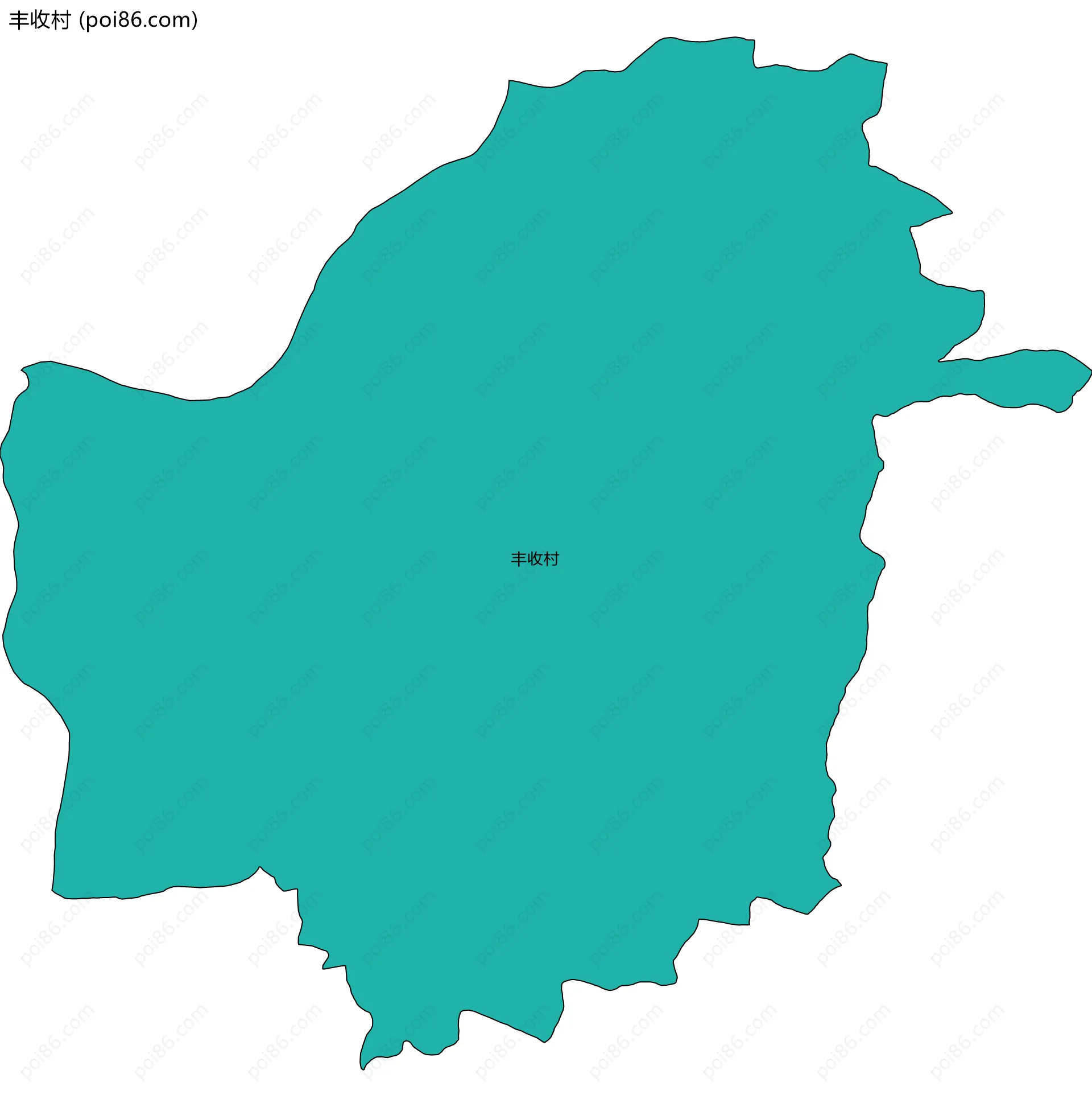 丰收村边界地图