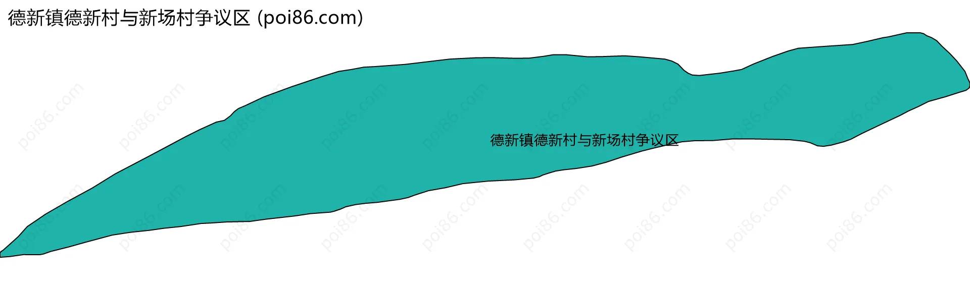 德新镇德新村与新场村争议区边界地图