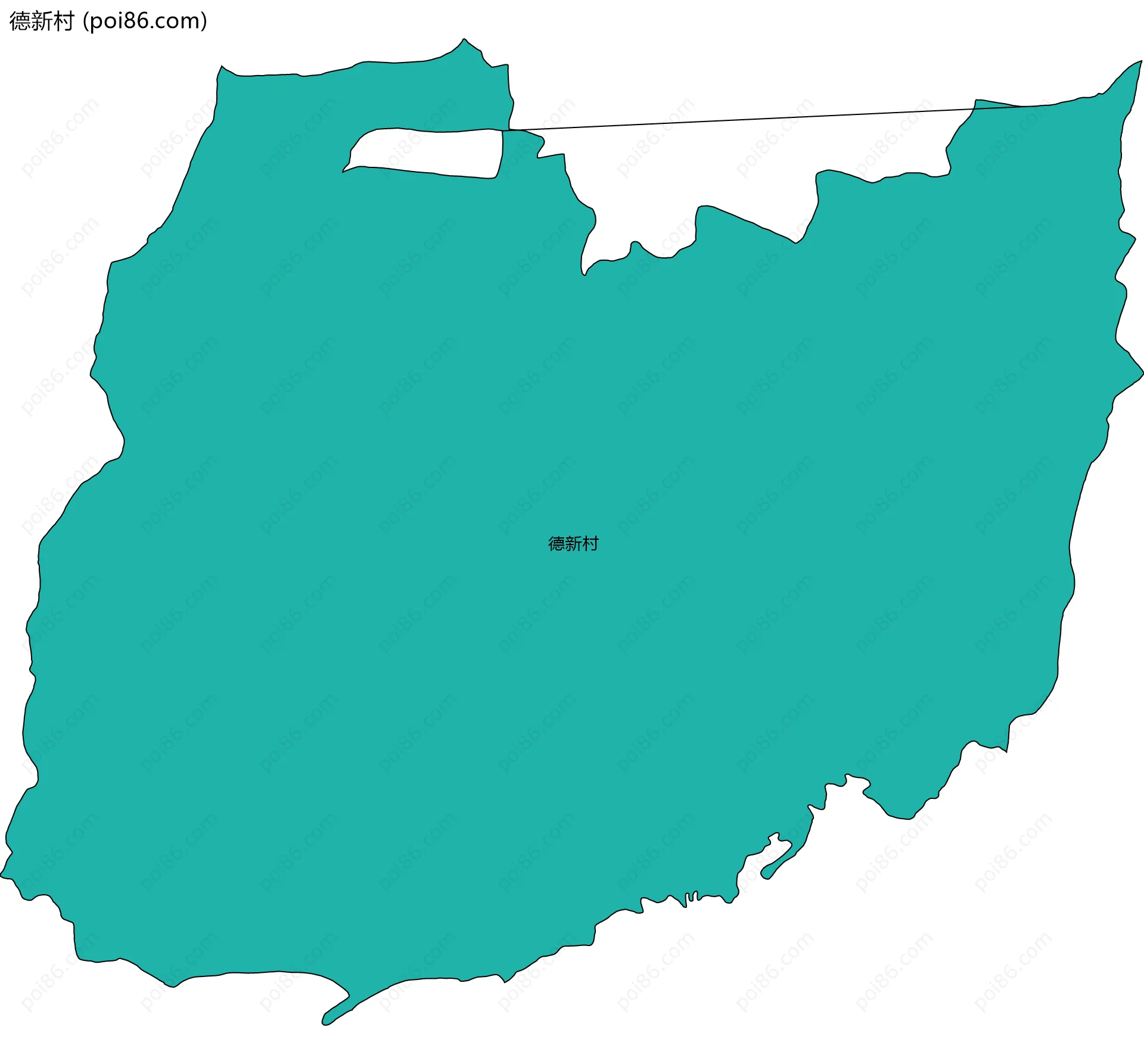 德新村边界地图