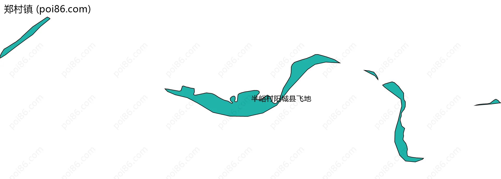 郑村镇边界地图(五级行政区划)