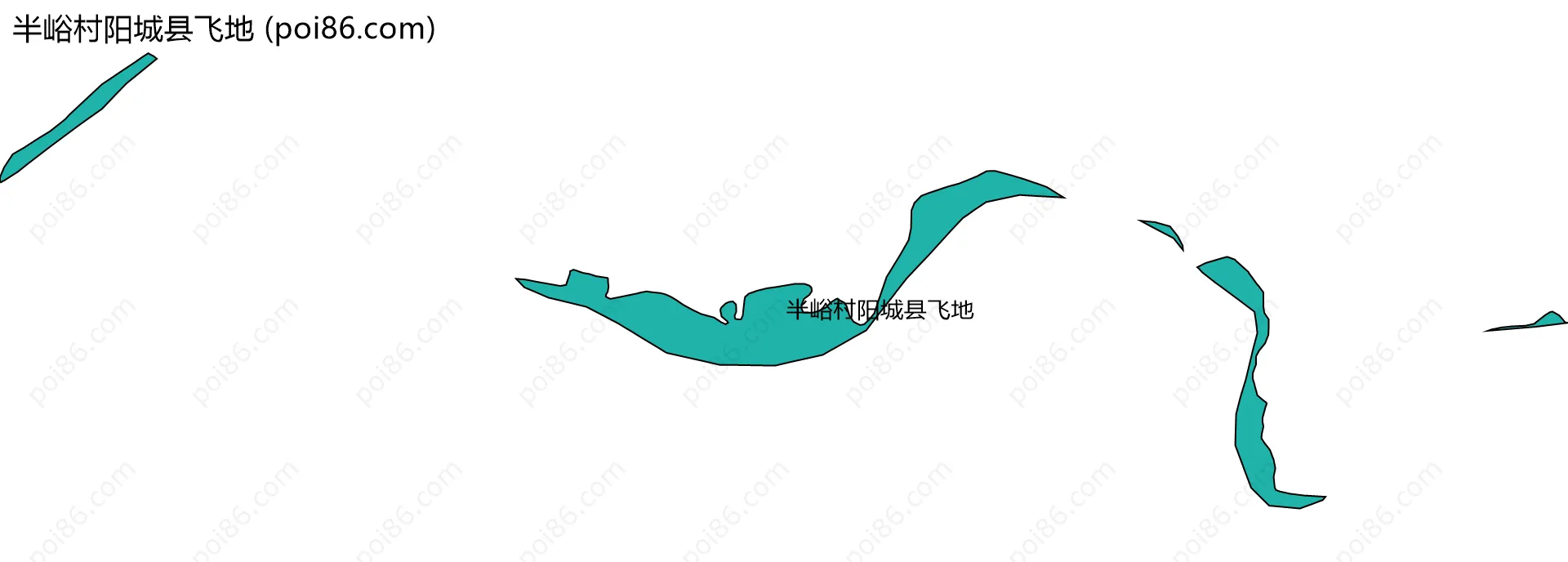 半峪村阳城县飞地边界地图