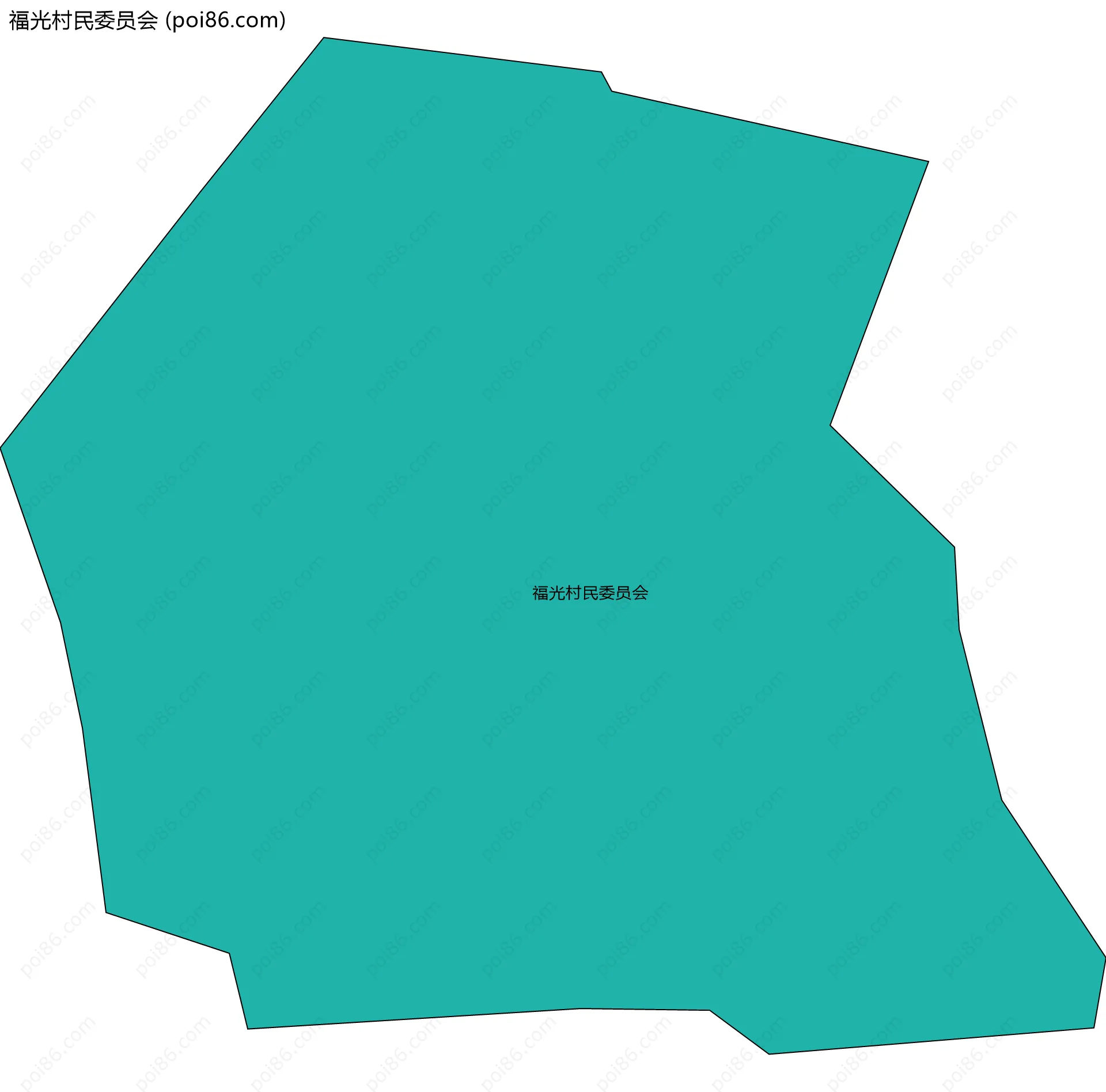 福光村民委员会边界地图