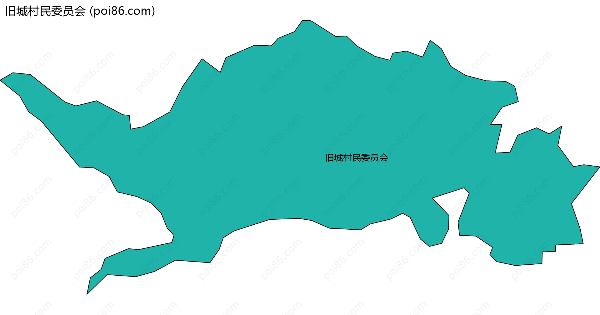 旧城村民委员会边界地图