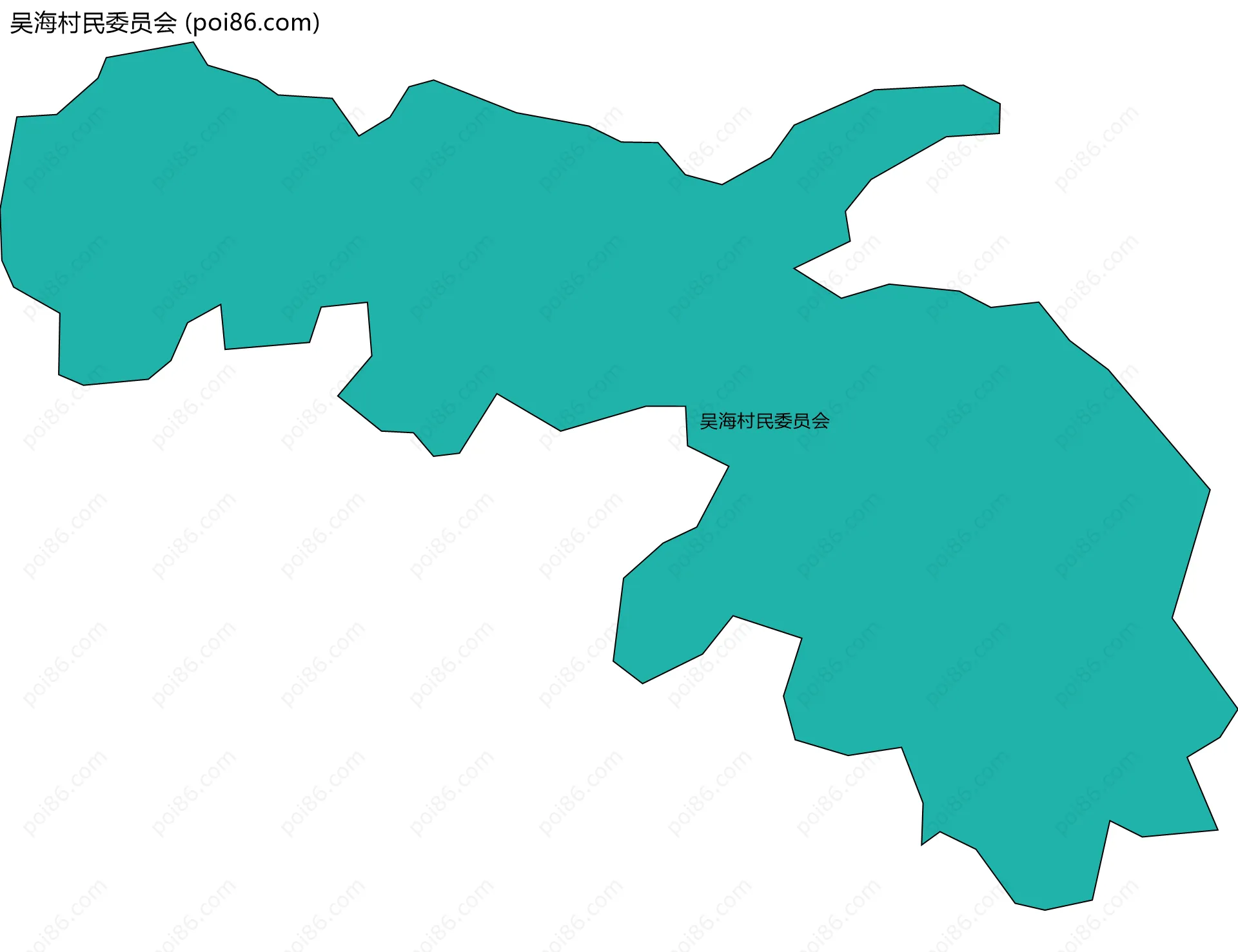 吴海村民委员会边界地图