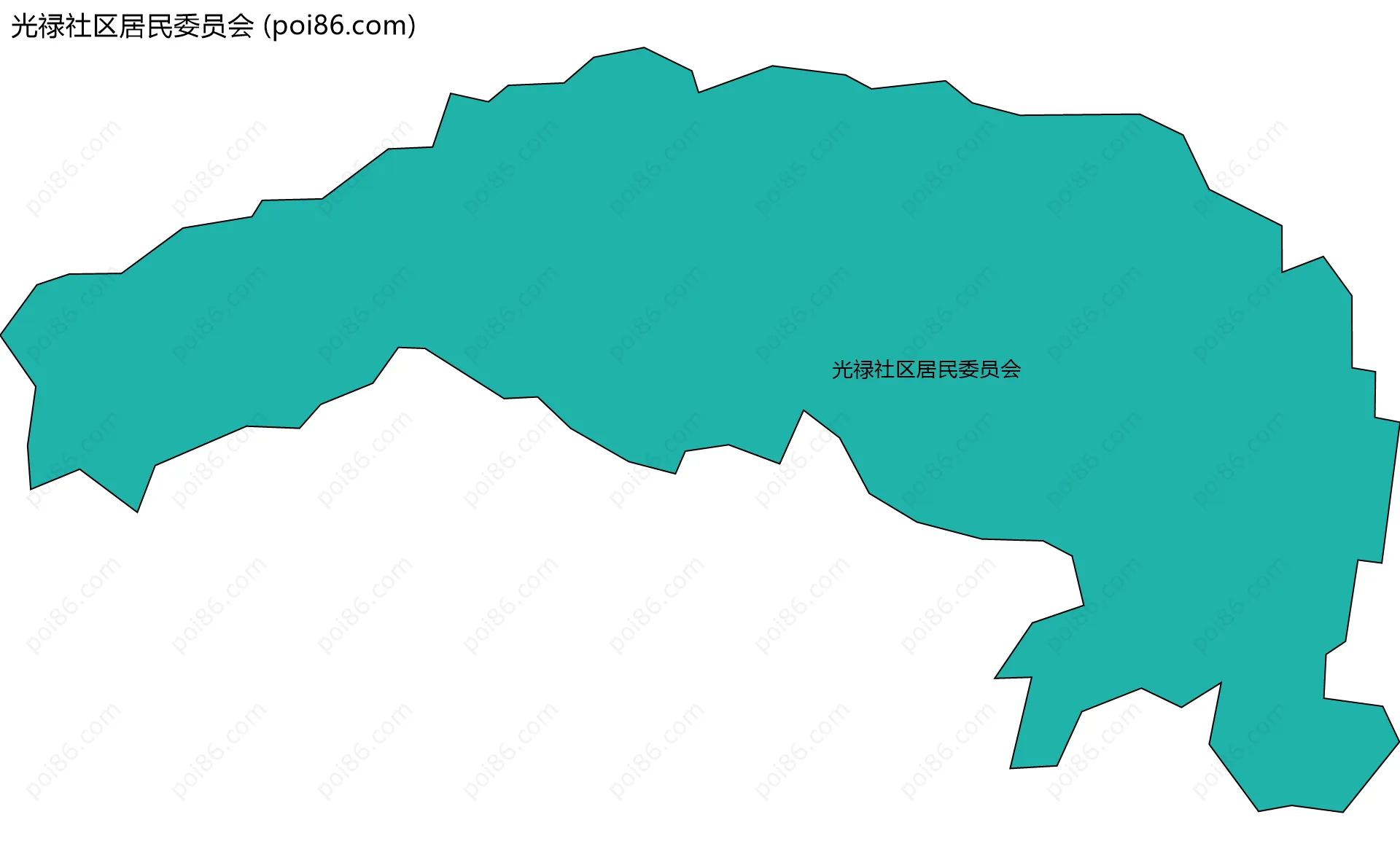 光禄社区居民委员会边界地图