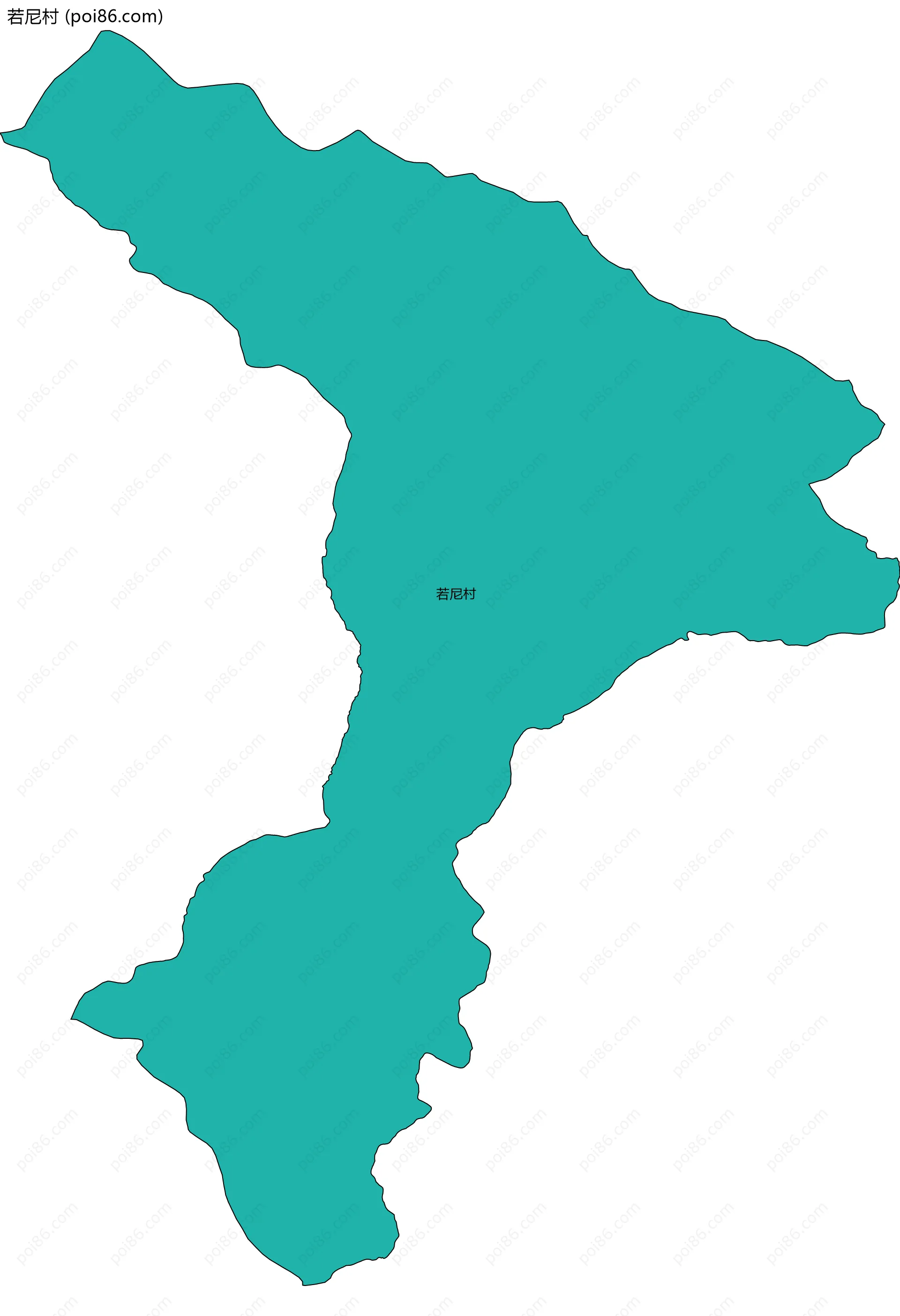 若尼村边界地图